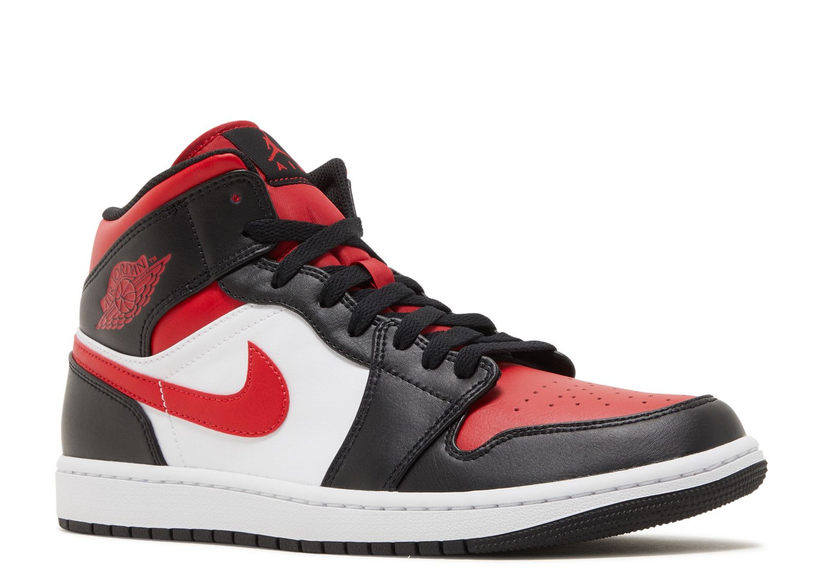 Air Jordan 1 Mid 'Bred Toe' - Air Jordan - 554724 079 - black/white ...