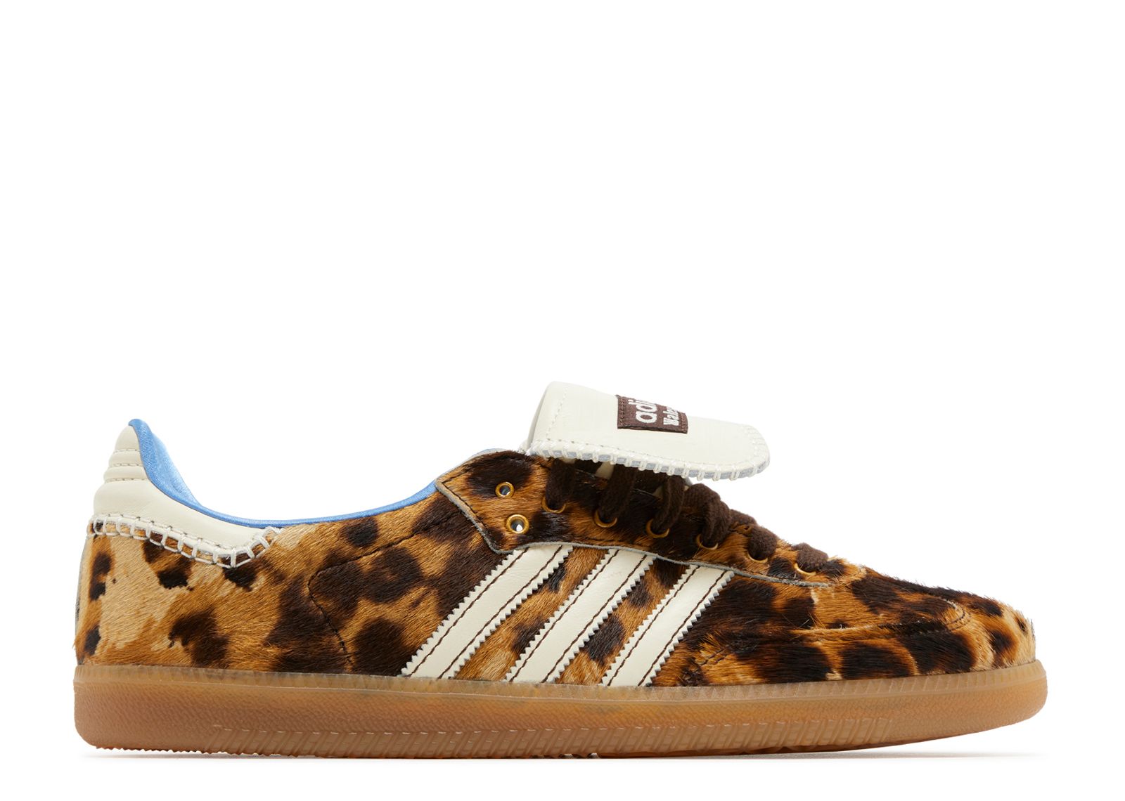 Wales Bonner X Samba Pony 'Leopard' - Adidas - IE0578 - dark brown