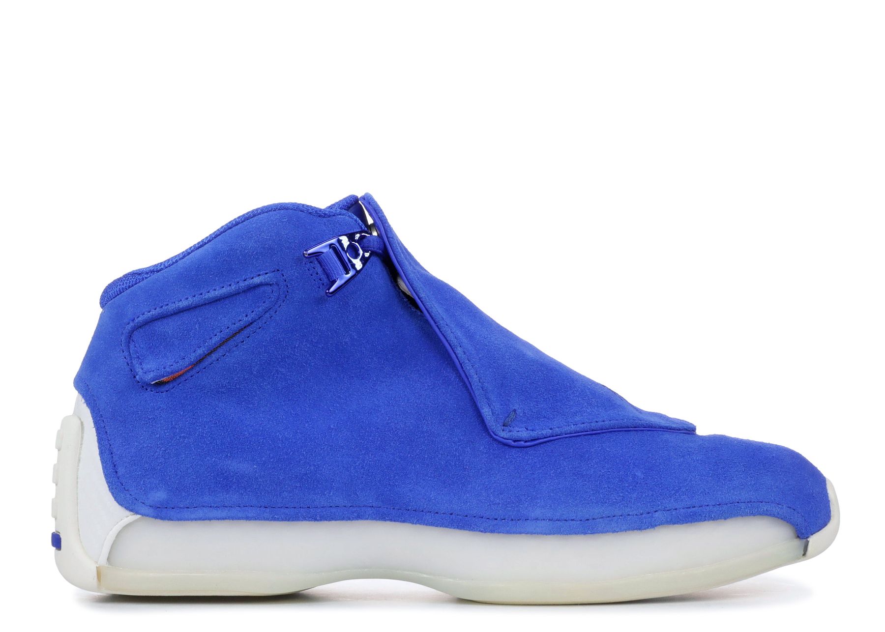 Air Jordan 18 Retro 'Blue Suede' - Air Jordan - AA2494 401 - racer blue/racer blue/sail | Flight 