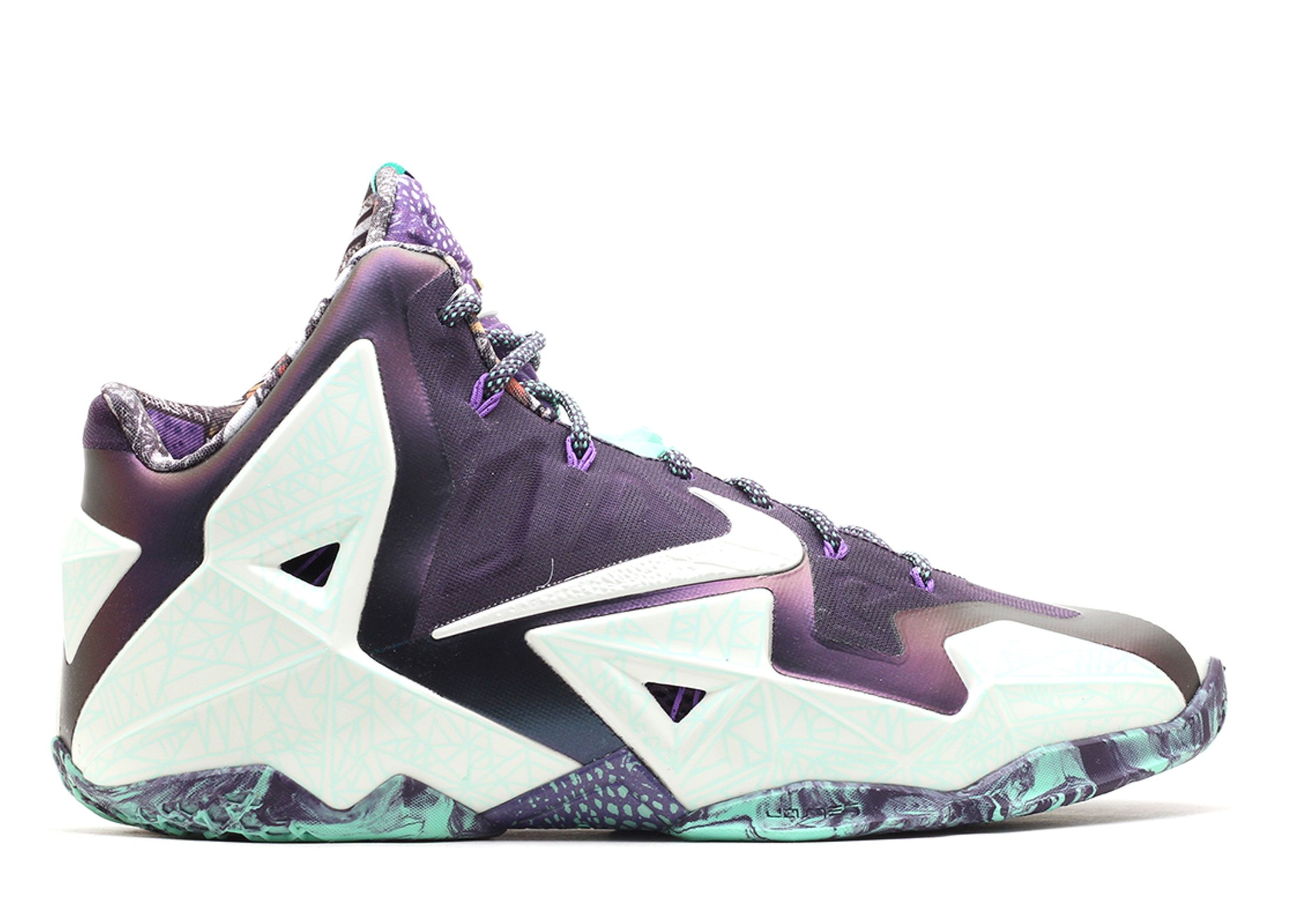 LeBron 11 'All Star Gator King' - Nike - 647780 735 - cashmere/grn glow ...