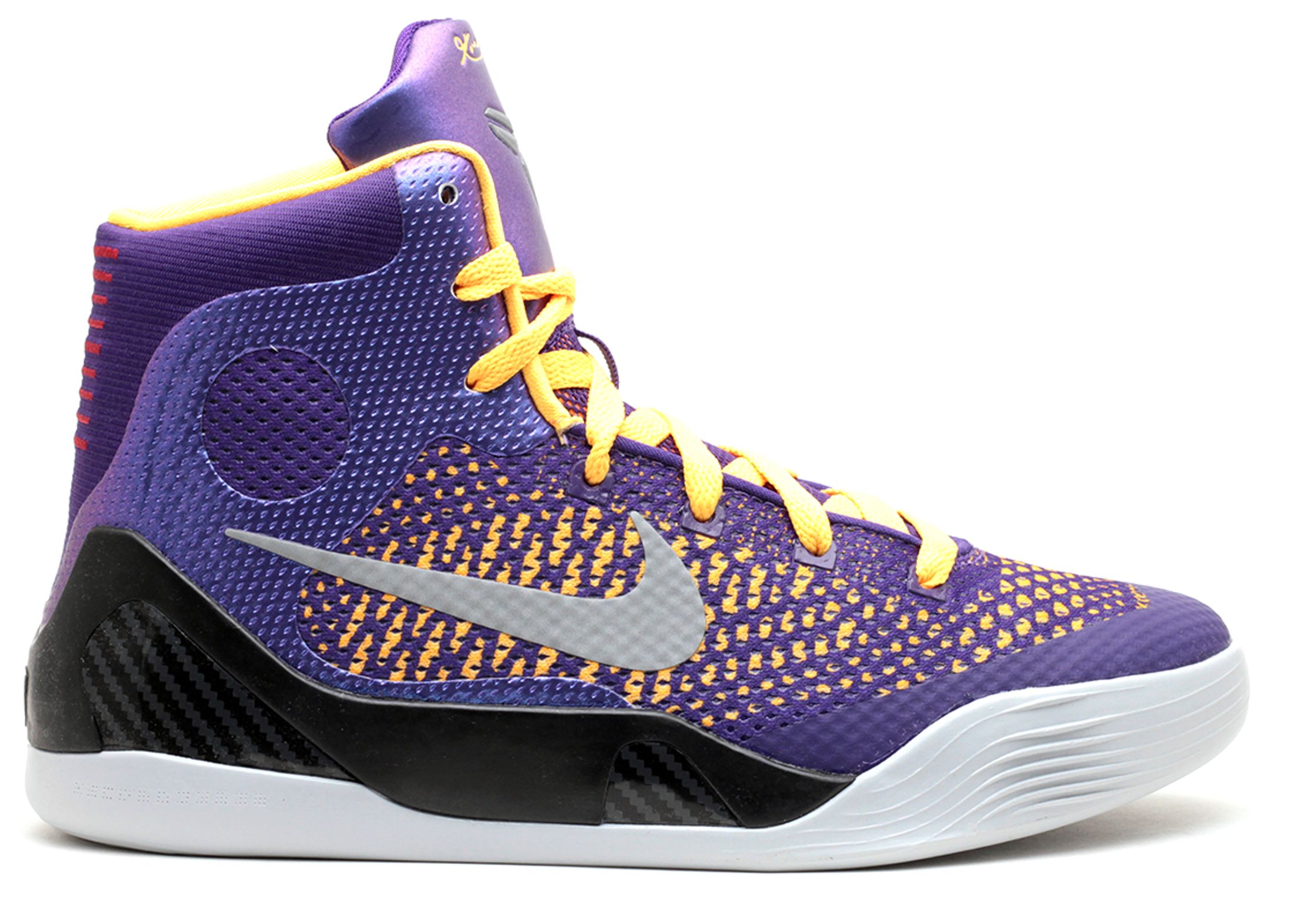 Kobe 9 Elite GS 'Team' - Nike - 636602 501 - court purple/white-lsr ...