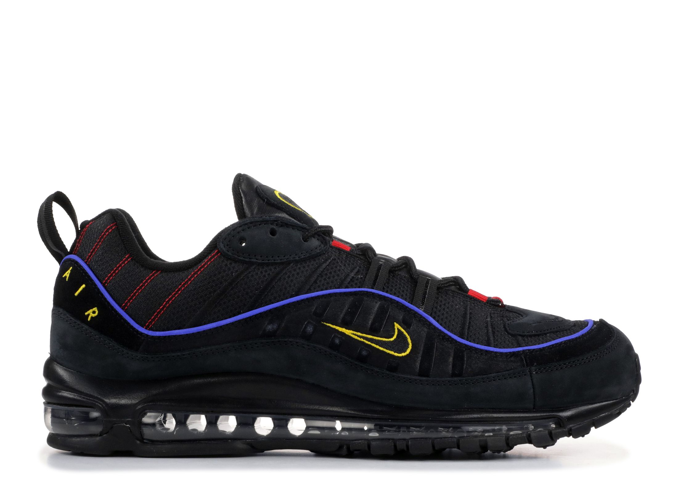 air max 98 black amarillo