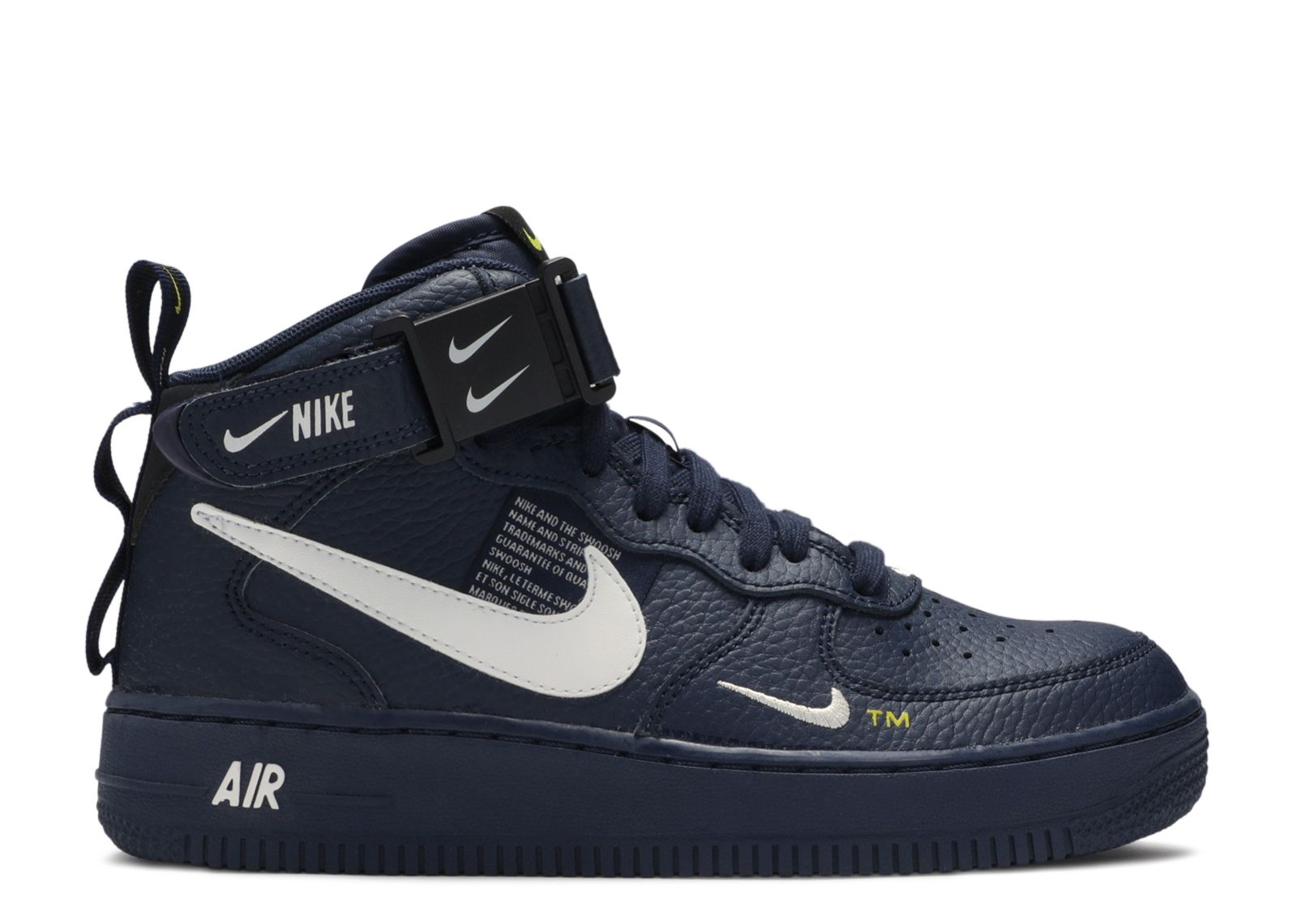 Air Force 1 Mid LV8 GS 'Overbranding' - Nike - AV3803 400 - obsidian ...