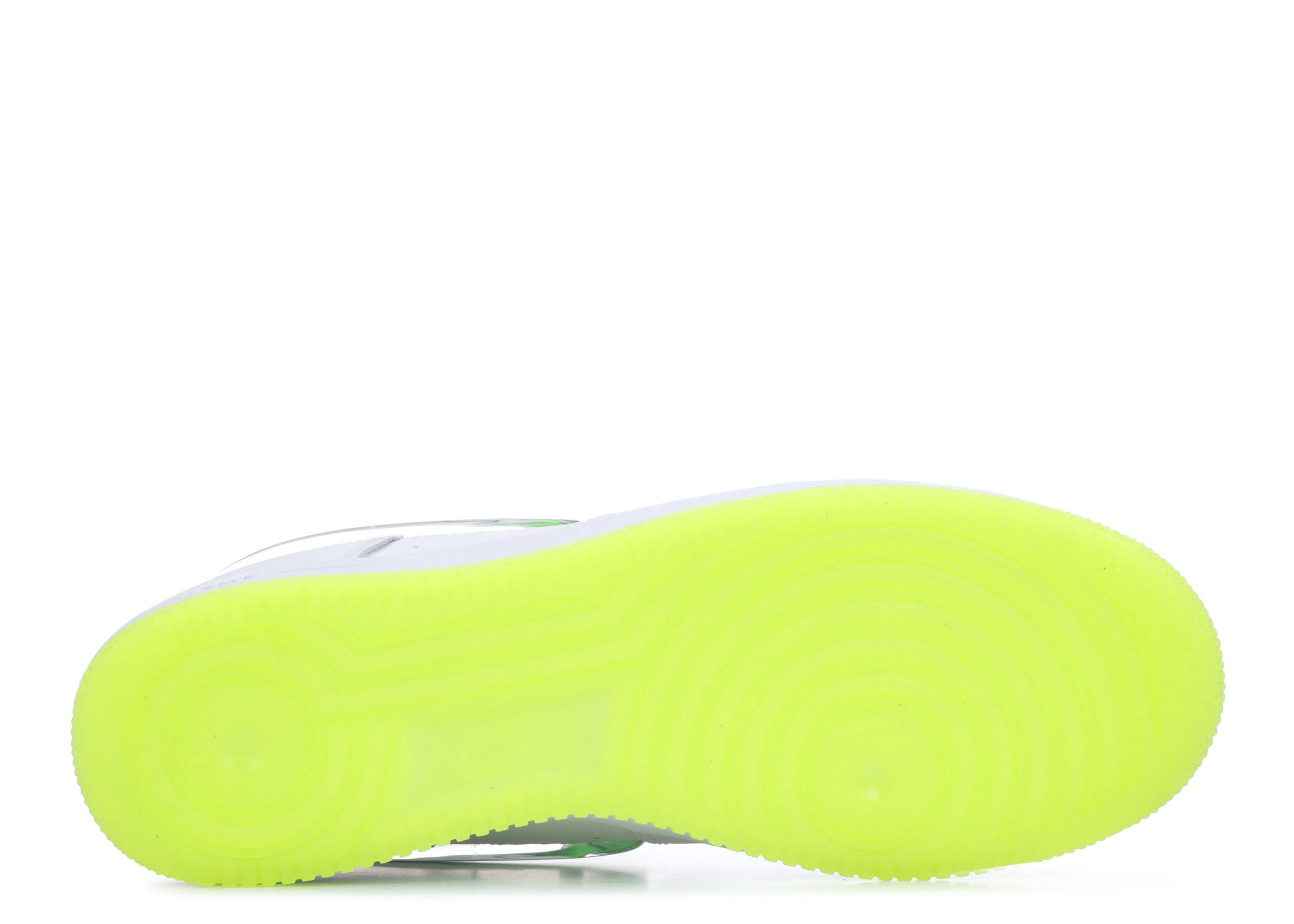 nike air force 1 white hyper jade volt