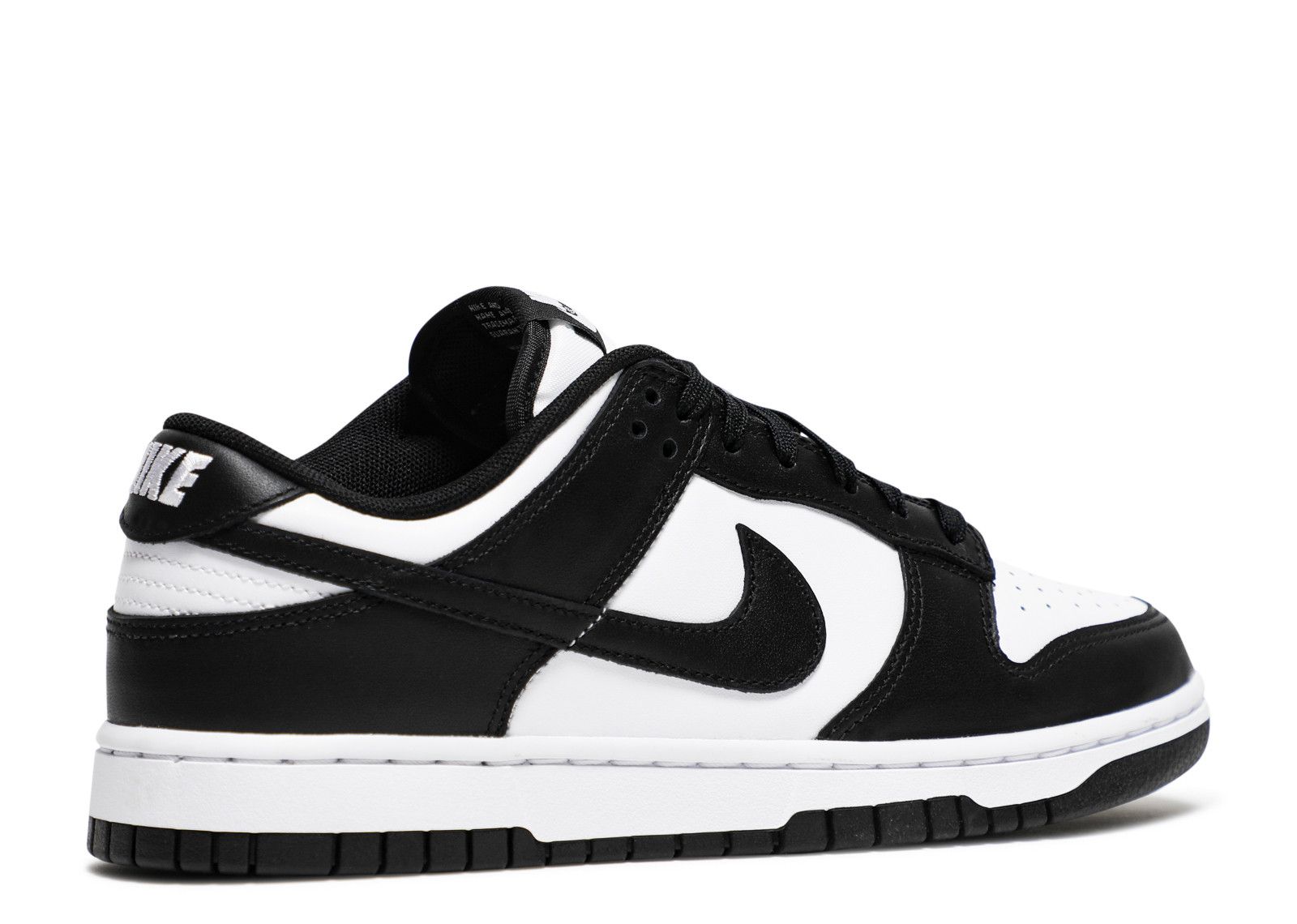 dunk low black white flight club