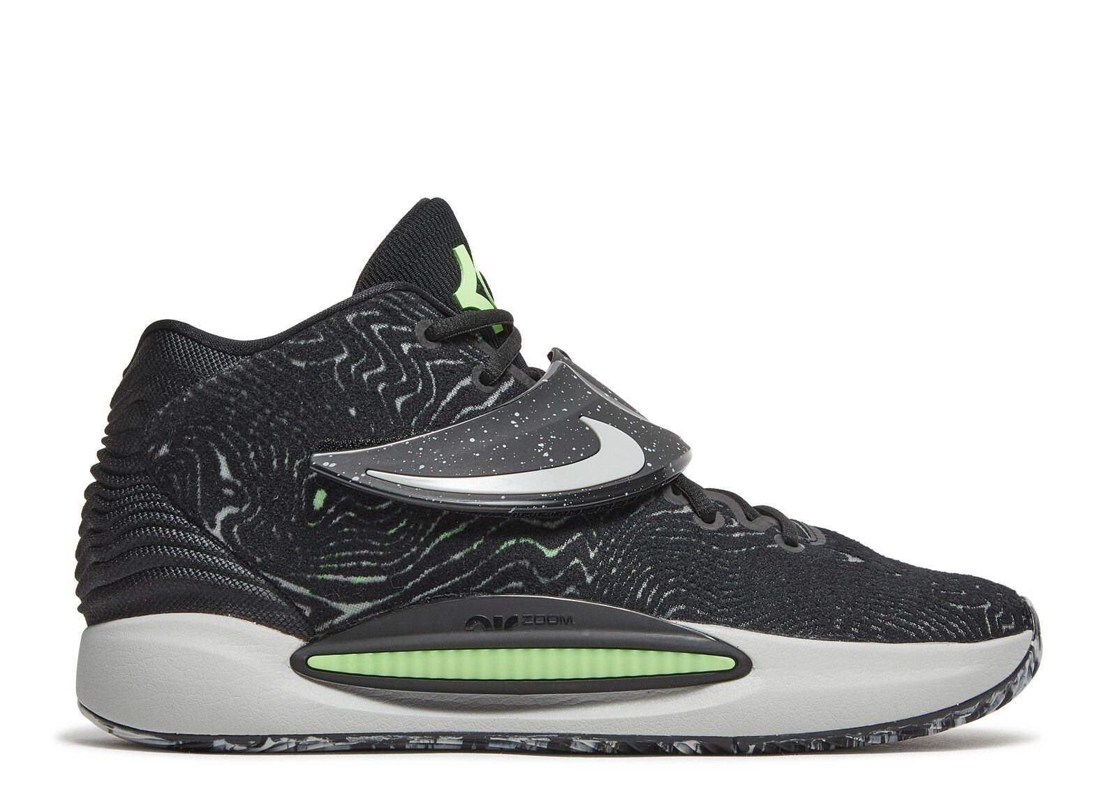 KD 14 'Black Lime Glow' - Nike - CW3935 005 - black/lime glow/white/grey fog | Flight Club