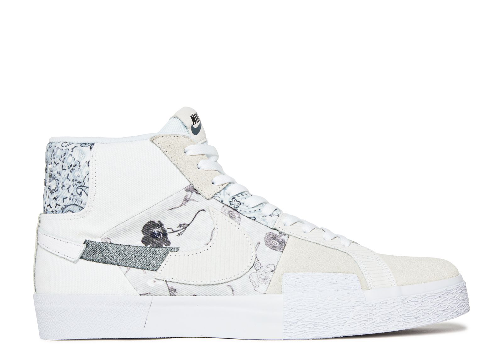 Zoom Blazer Mid Premium SB 'Paisley Pack Floral' - Nike - DM0859 100 - white/white/pure platinum 