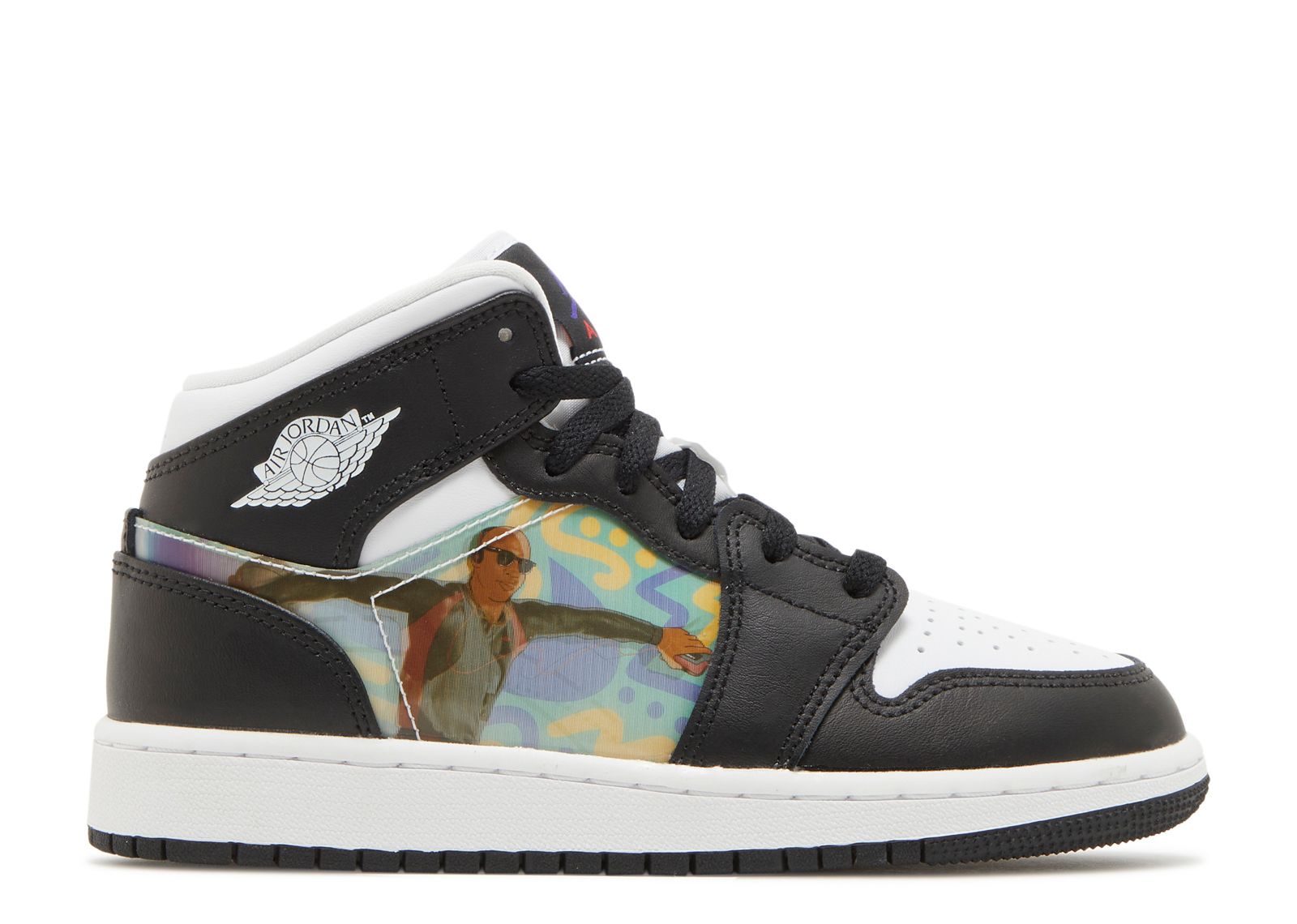 air-jordan-1-mid-gs-hologram-air-jordan-dr9495-001-black-new