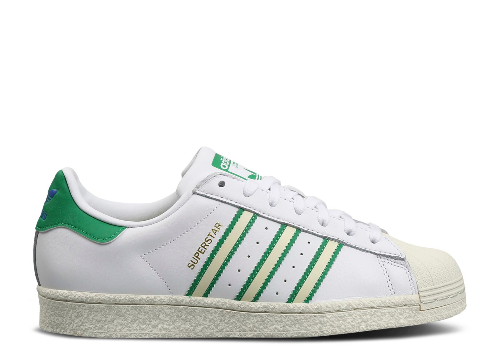 Superstar 'Team Colors White Green' - Adidas - GX9878 - cloud white/off ...