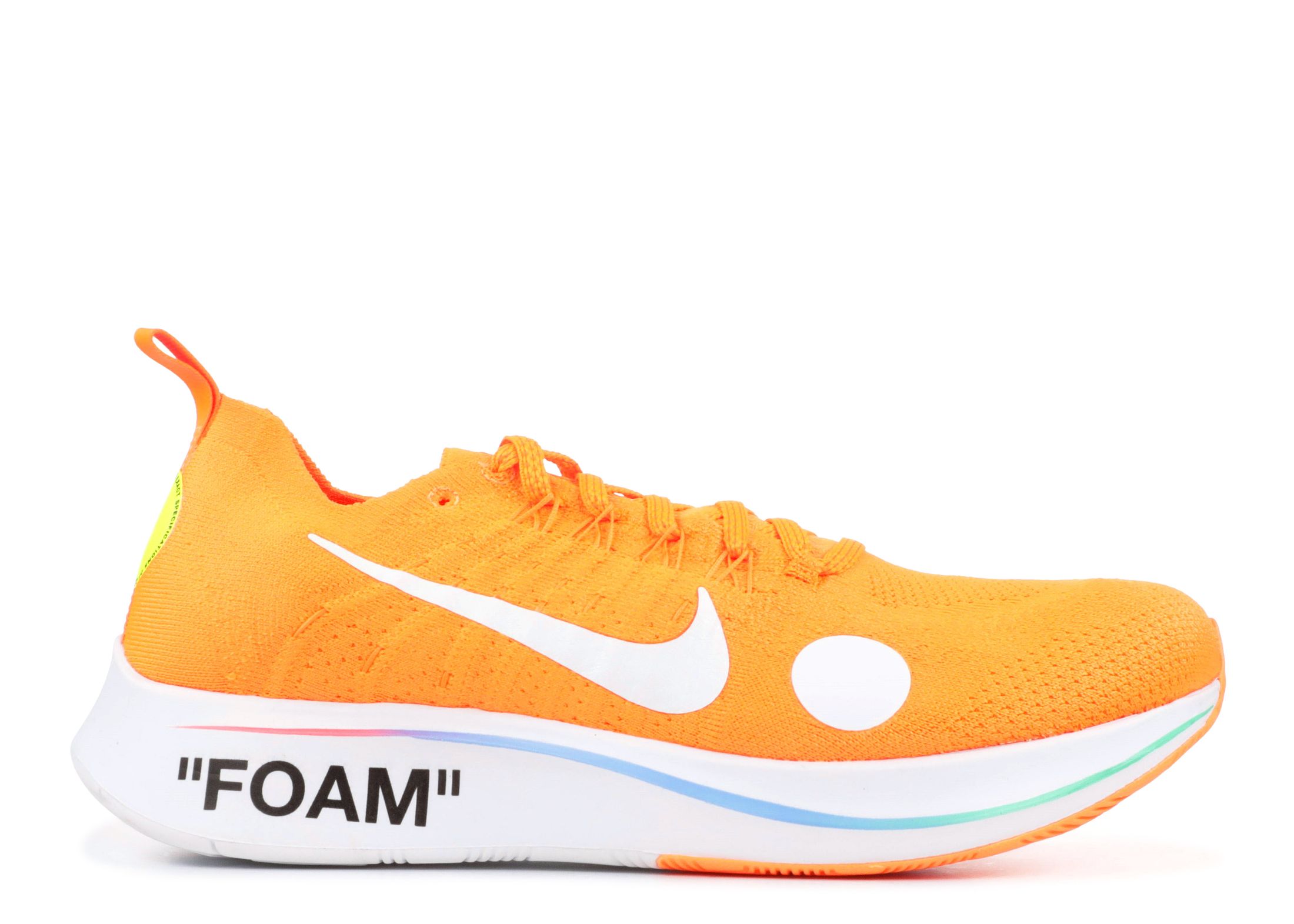 zoom fly x off white orange