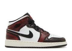 Air Jordan 1 Mid SE GS 'Wear Away' - Air Jordan - FB0568 006 - black/white/sail/infrared 23 