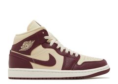 Wmns Air Jordan 1 Mid SE 'Split Beach Cherrywood' - Air Jordan - DR0501 200 - beach/sail 