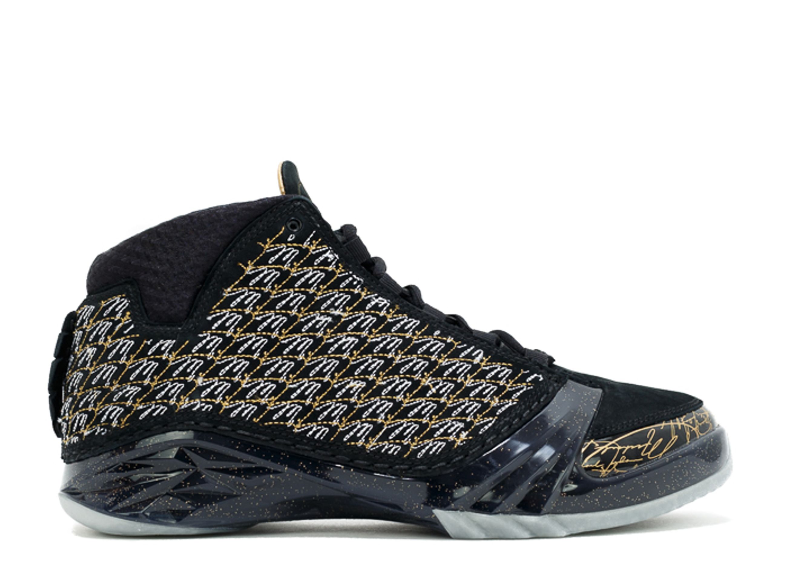 jordan 23 black and gold