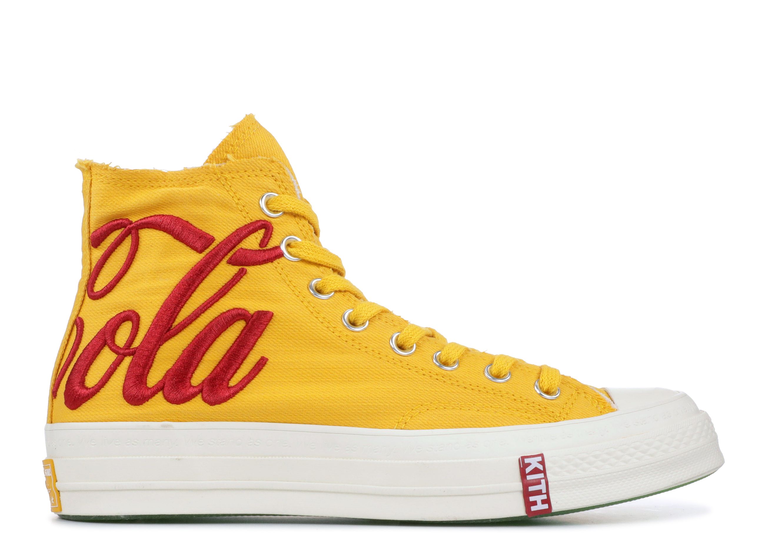 Kith X Coca Cola X Chuck 70 High 'China' - Converse - 162985C2 - yellow ...