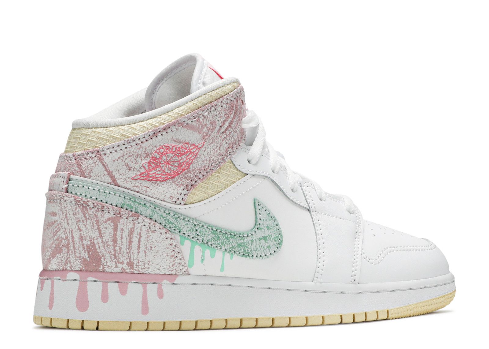 Air Jordan 1 Mid SE GS 'Ice Cream' Air Jordan DD1666 100 white