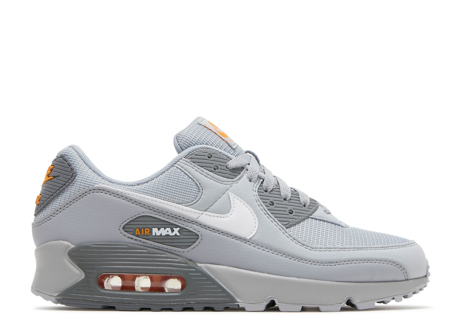Air Max 90 'Wolf Grey Kumquat' - Nike - DR0145 001 - wolf grey/kumquat/cool grey/white | Flight Club