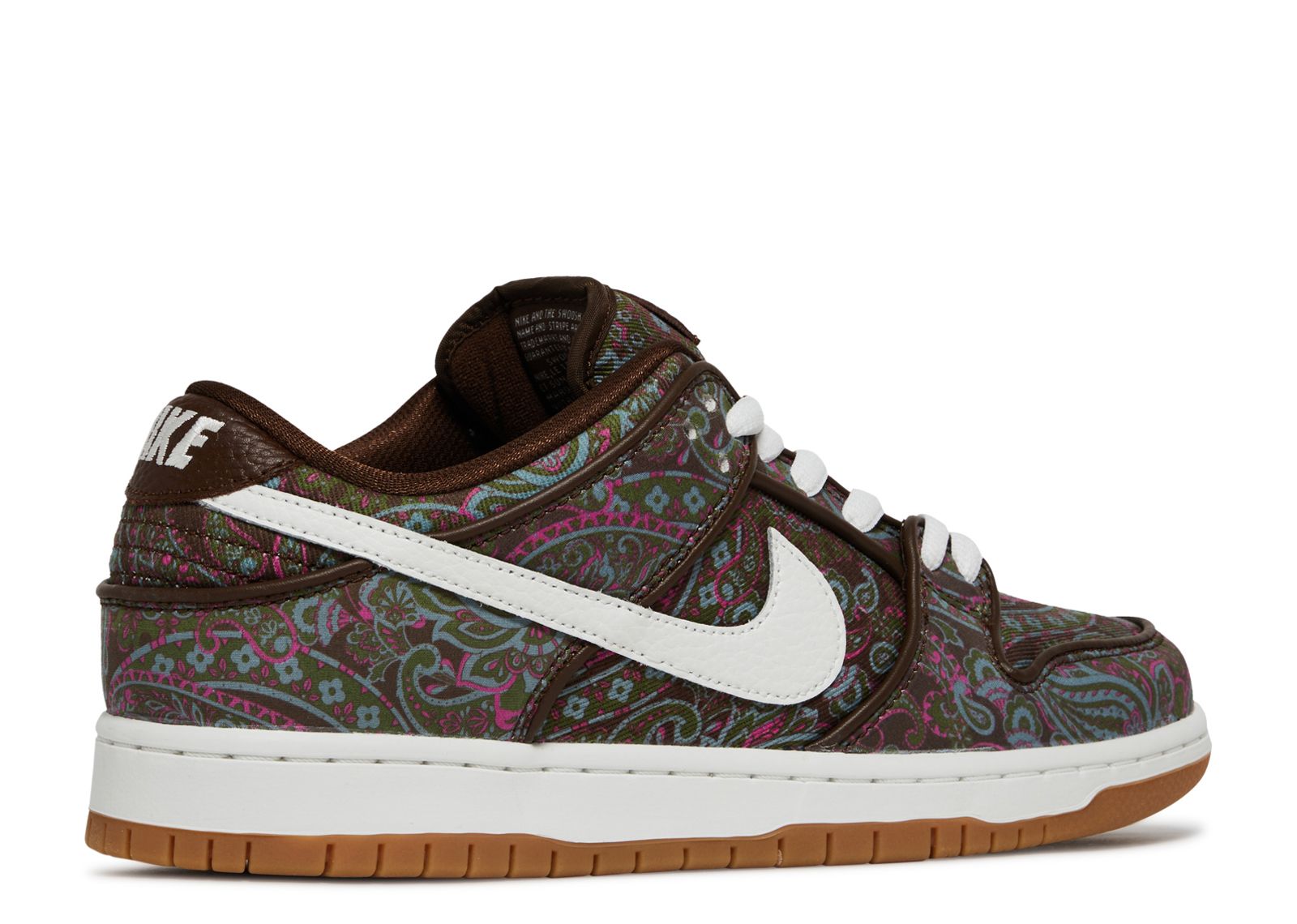 nike low dunk paisley