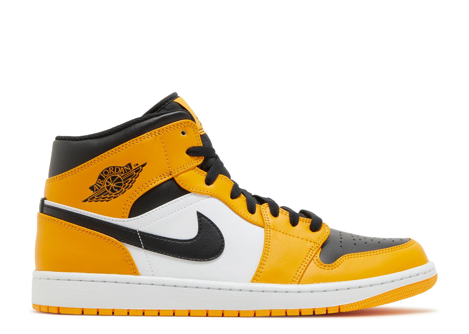 Air Jordan 1 Mid 'Reverse Yellow Toe' Air Jordan 554724 701 taxi