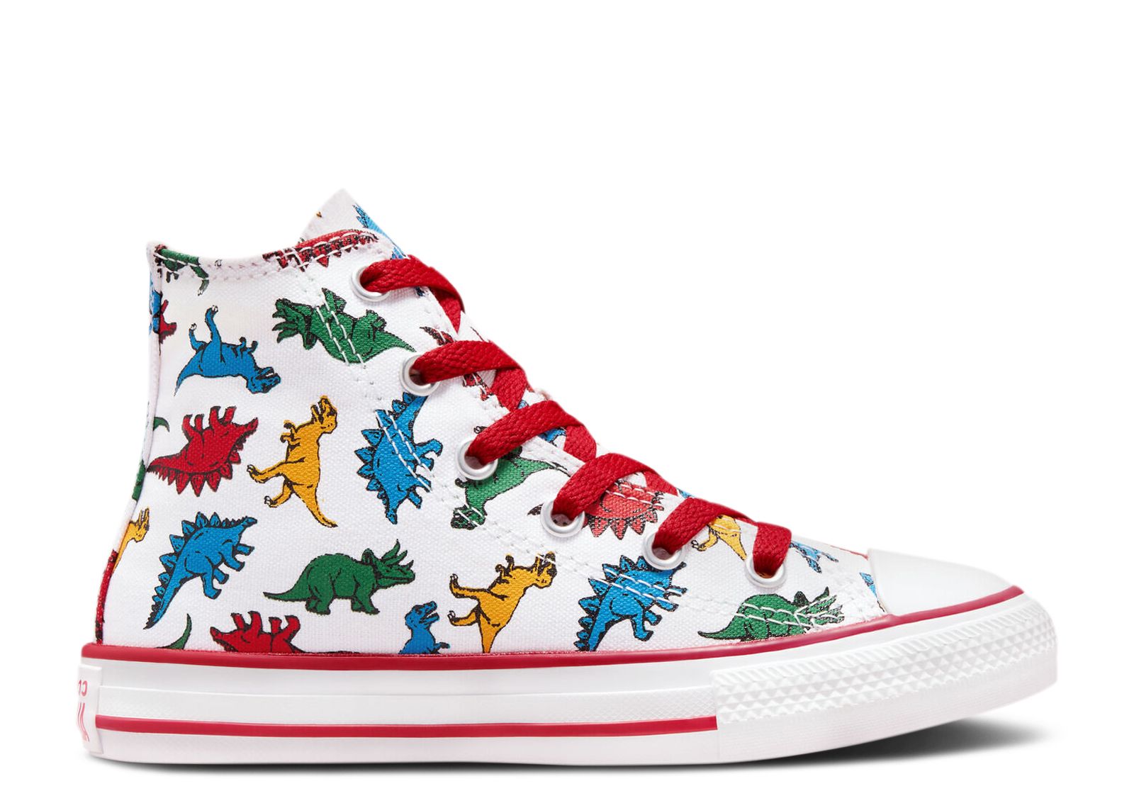 Chuck Taylor All Star High PS 'Dinosaurs' - Converse - A00928F - white ...