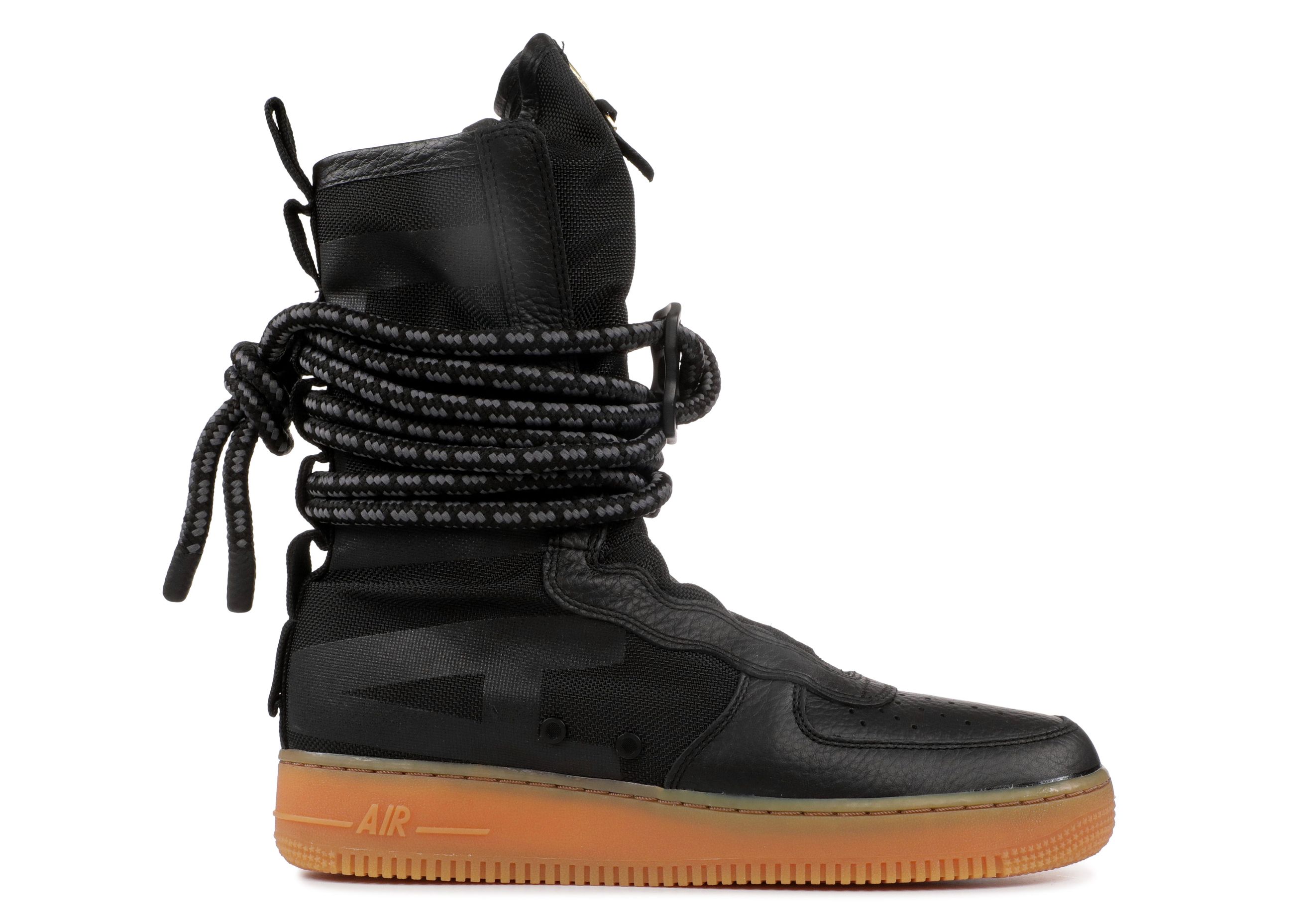 SF Air Force 1 High 'Black Gum' - Nike - AA1128 001 - black/gum medium brown | Flight Club