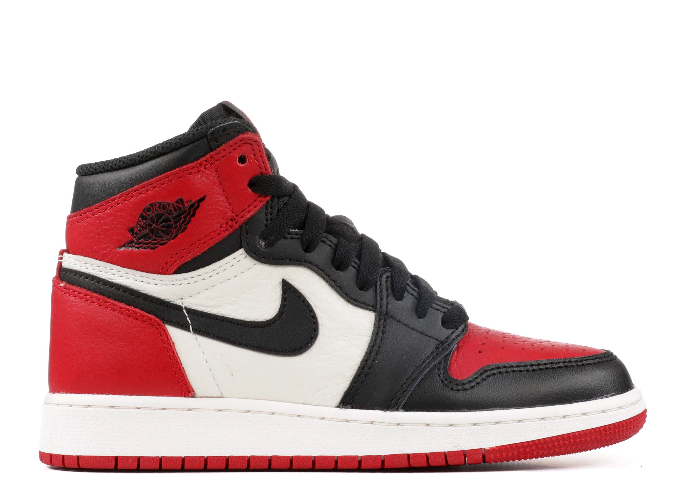 Air Jordan 1 Retro High OG BG 'Bred Toe' - Air Jordan - 575441 610 ...