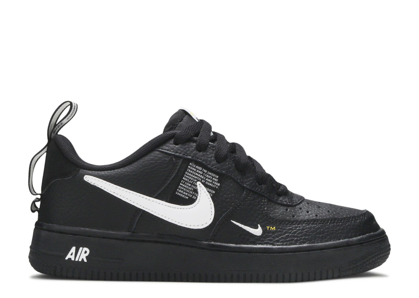 air force 1 overbranding black
