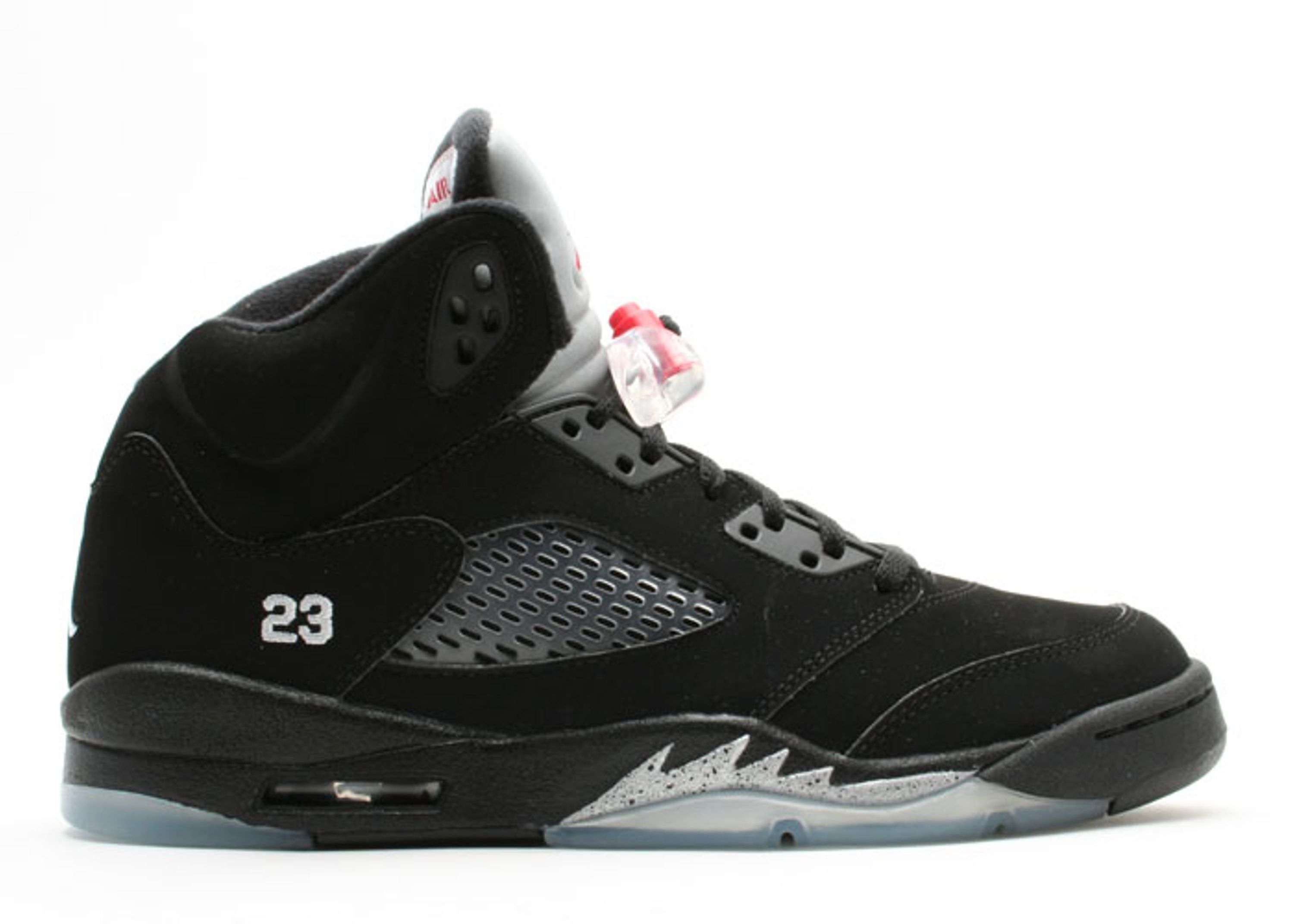 Air Jordan 5 Retro GS - Air Jordan - 134092 004 - black/metallic silver ...