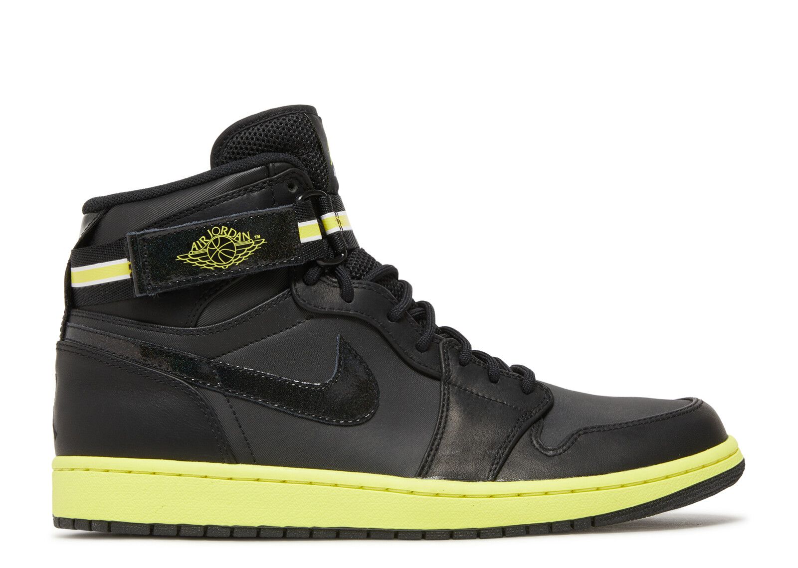 Air Jordan 1 High Strap 'Voltage' - Air Jordan - 342132 001 - black/black-voltage yellow 2 