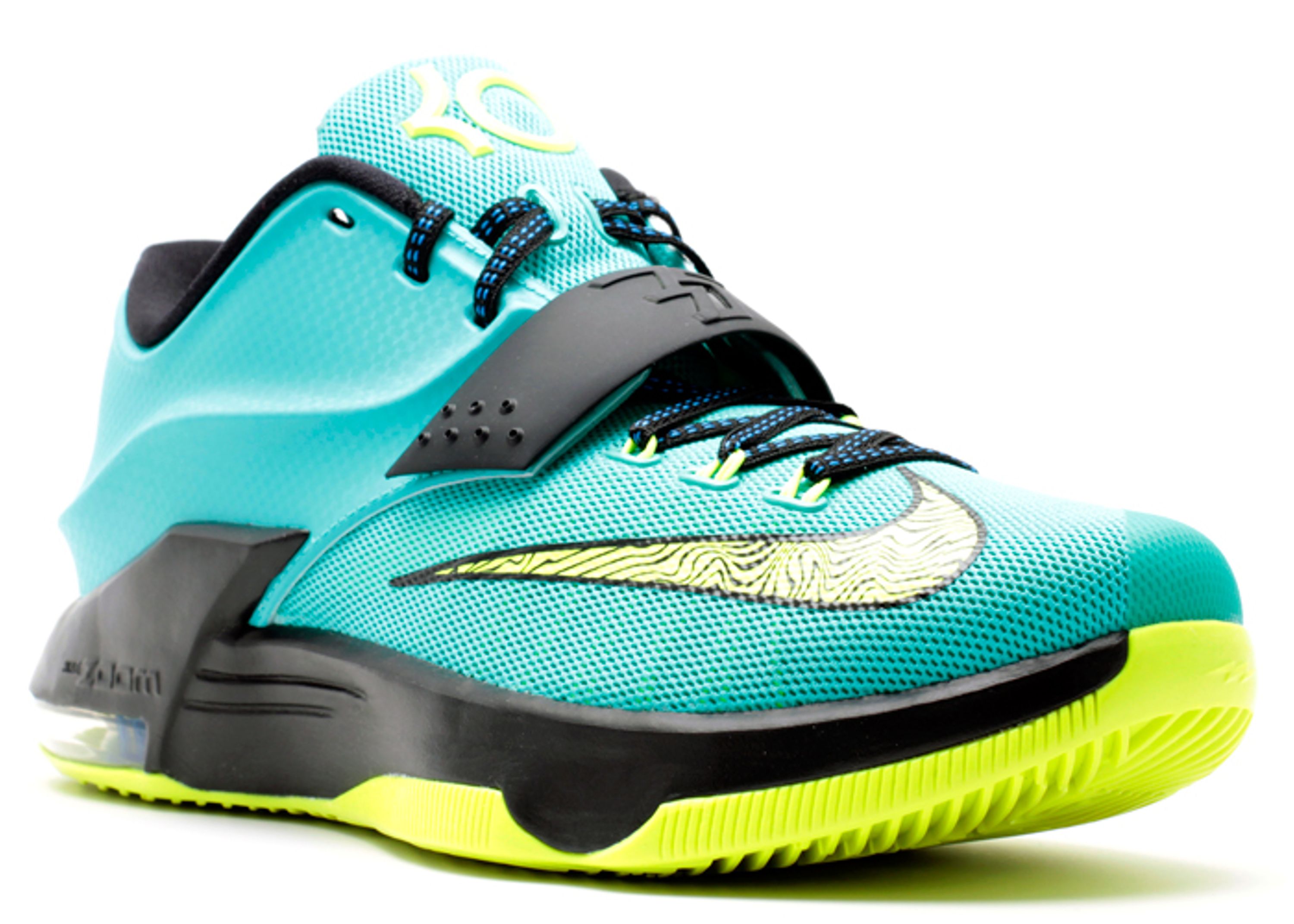 KD 7 'Uprising' - Nike - 653996 370 - hyper jade/volt-black-photo blue ...