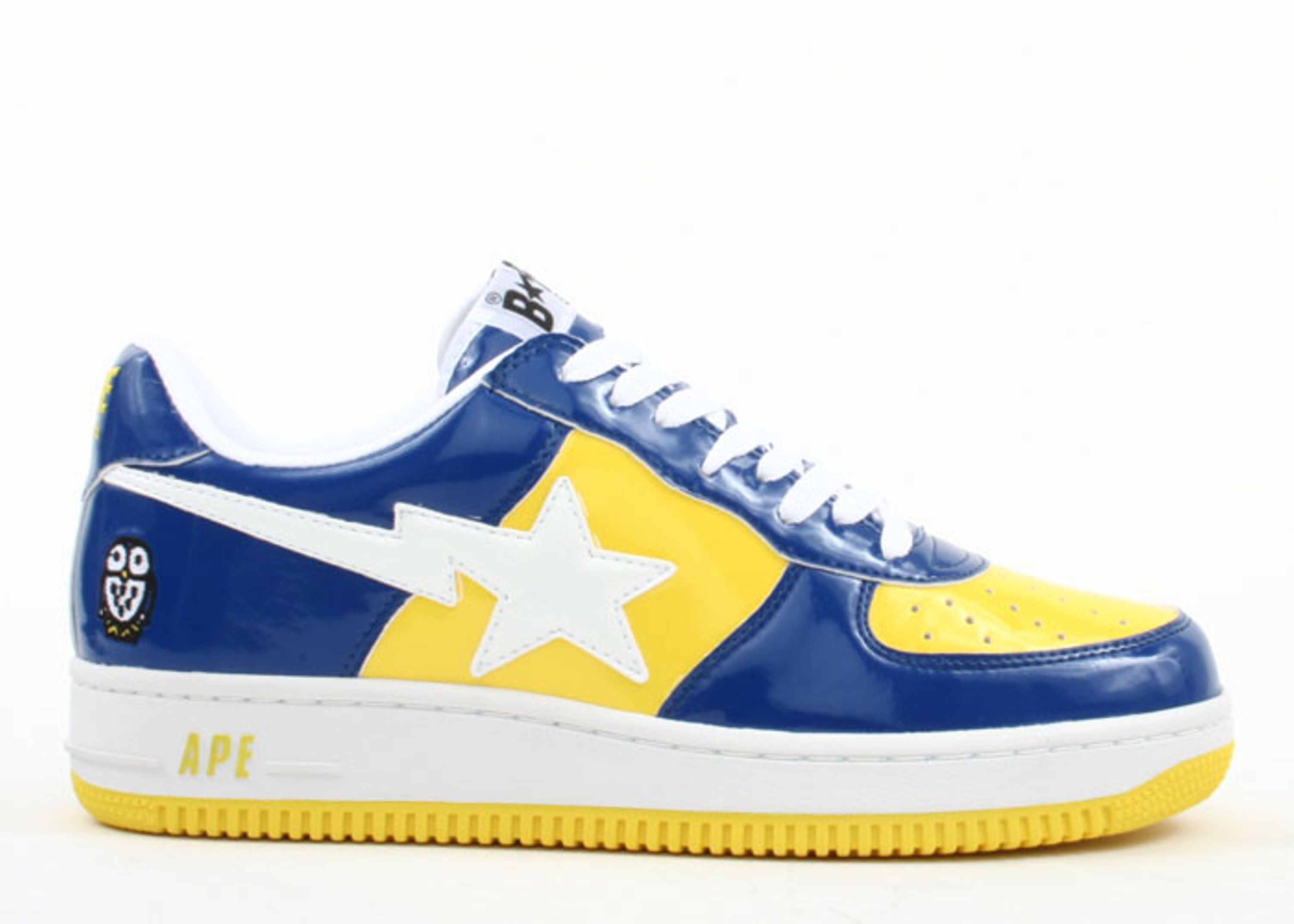 Bapesta FS 001 Low 'Yellow Navy Blue' - BAPE - 610 - yellow/blue ...