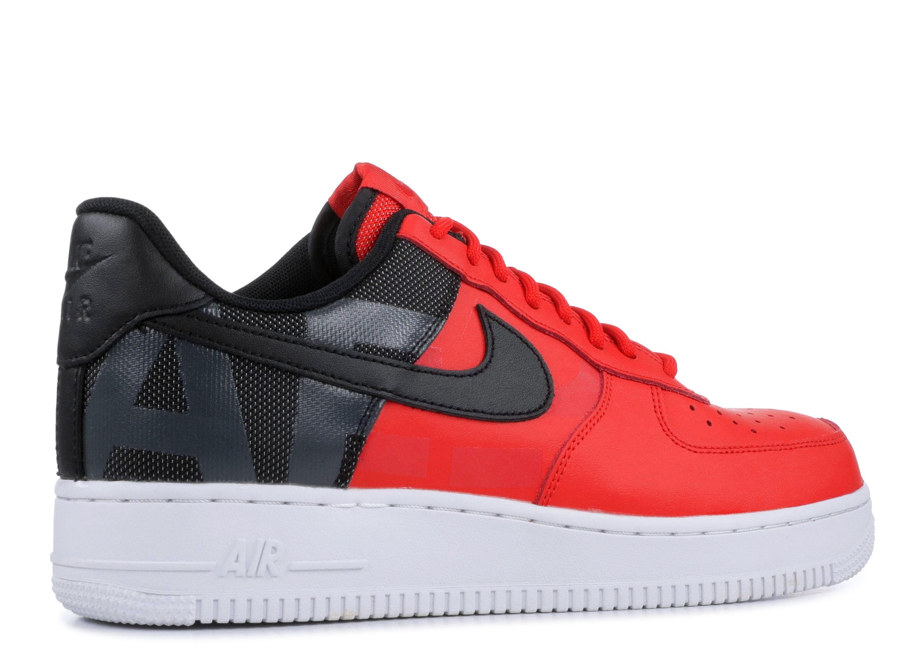 nike sf air force 1 mid habanero red black