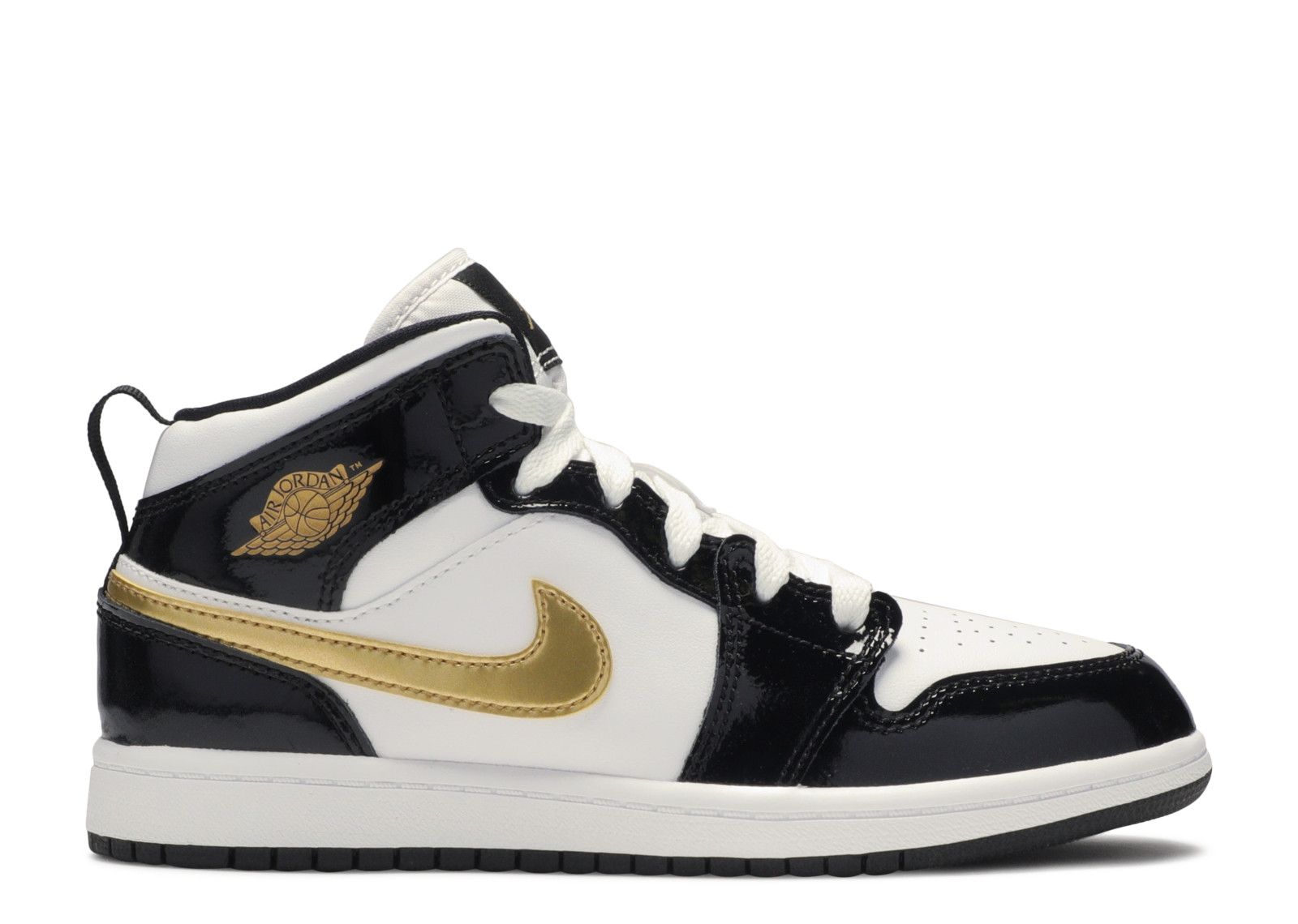 Air Jordan 1 Mid Patent PS 'Black Gold' - Air Jordan - BQ6932 007 ...