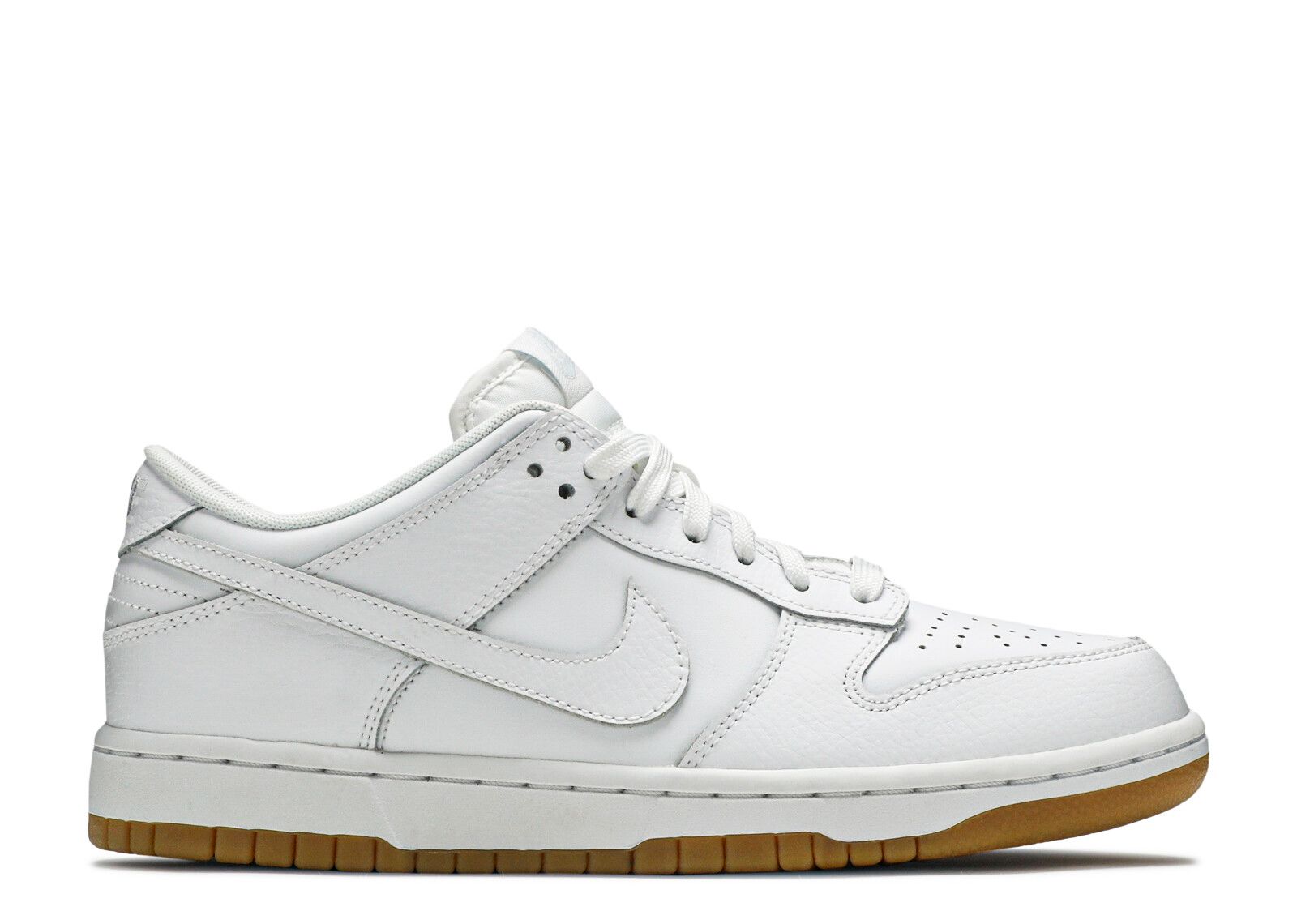 dunk low white gum