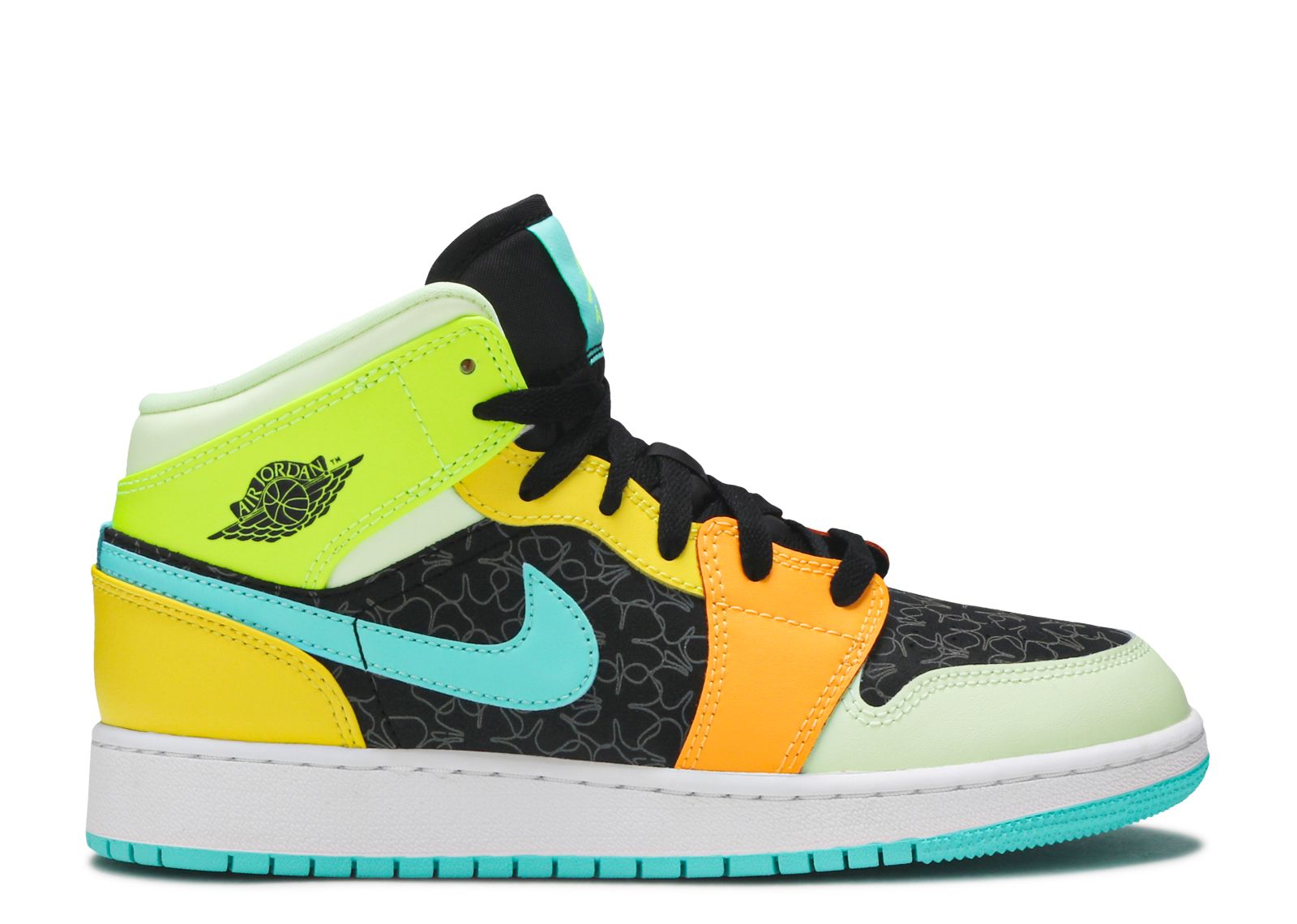 Air Jordan 1 Mid SE GS 'Clover' - Air Jordan - BQ6931 037 - black ...