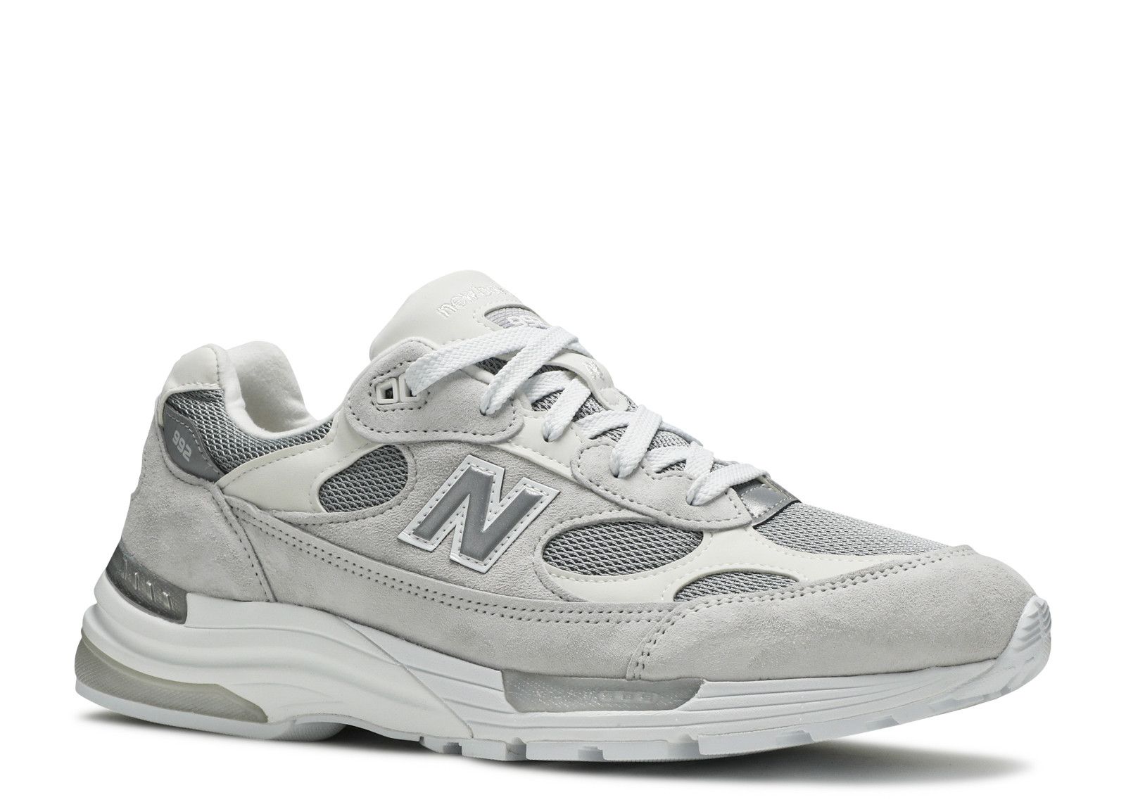 New balance white silver