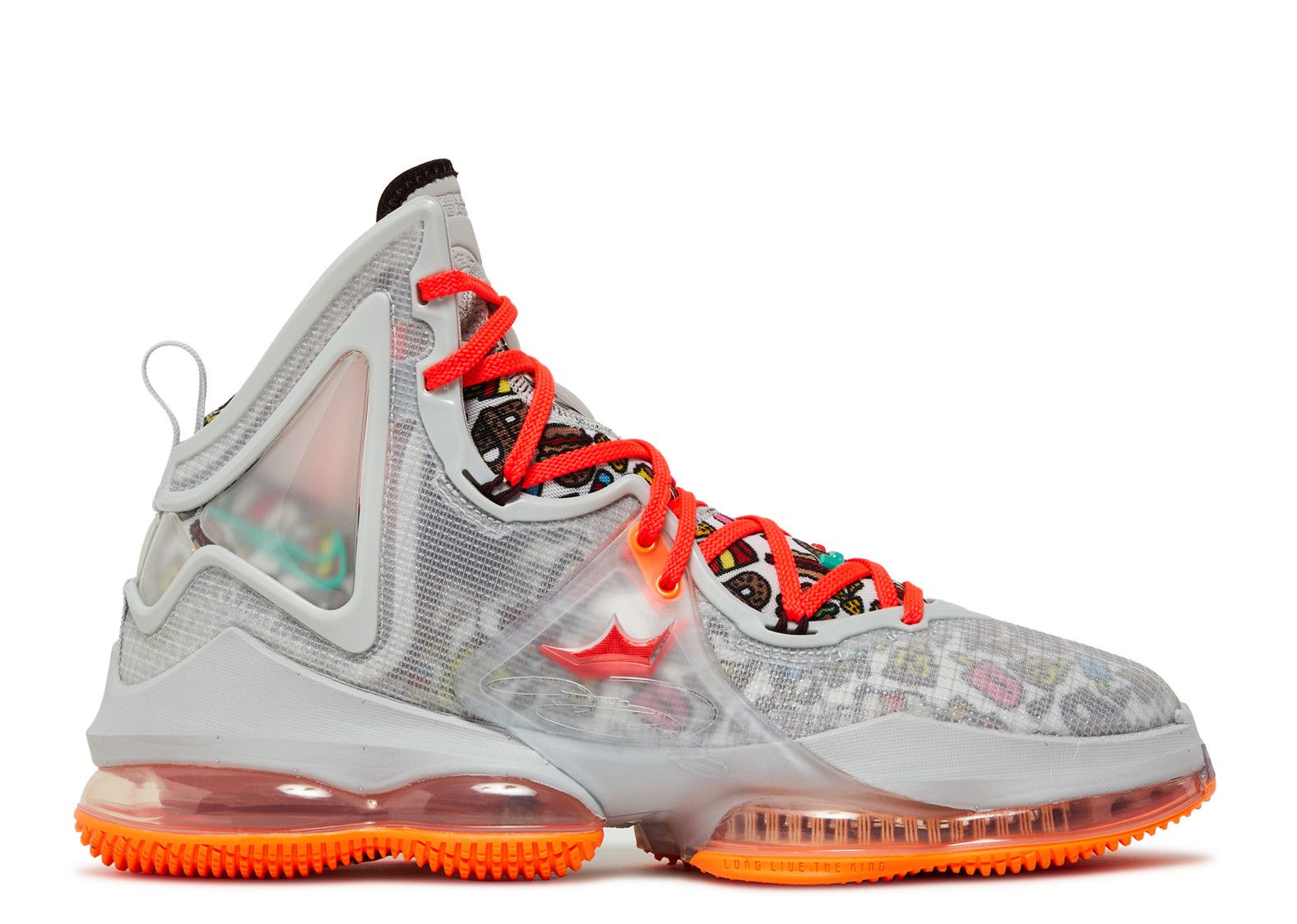 Fast Lebron LeBron 19 'Fast Food' - Nike - DC9339 001 - grey fog/total orange ...