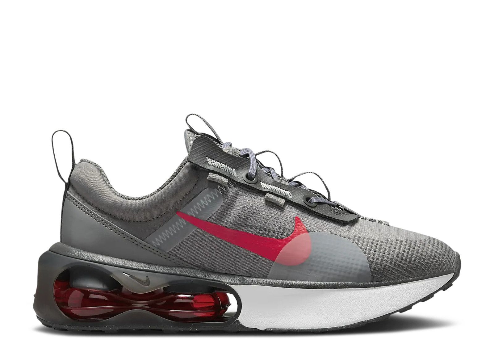 Air Max 2021 GS 'Flat Pewter Siren Red' - Nike - DA3199 006 - flat pewter/medium ash/white/siren 