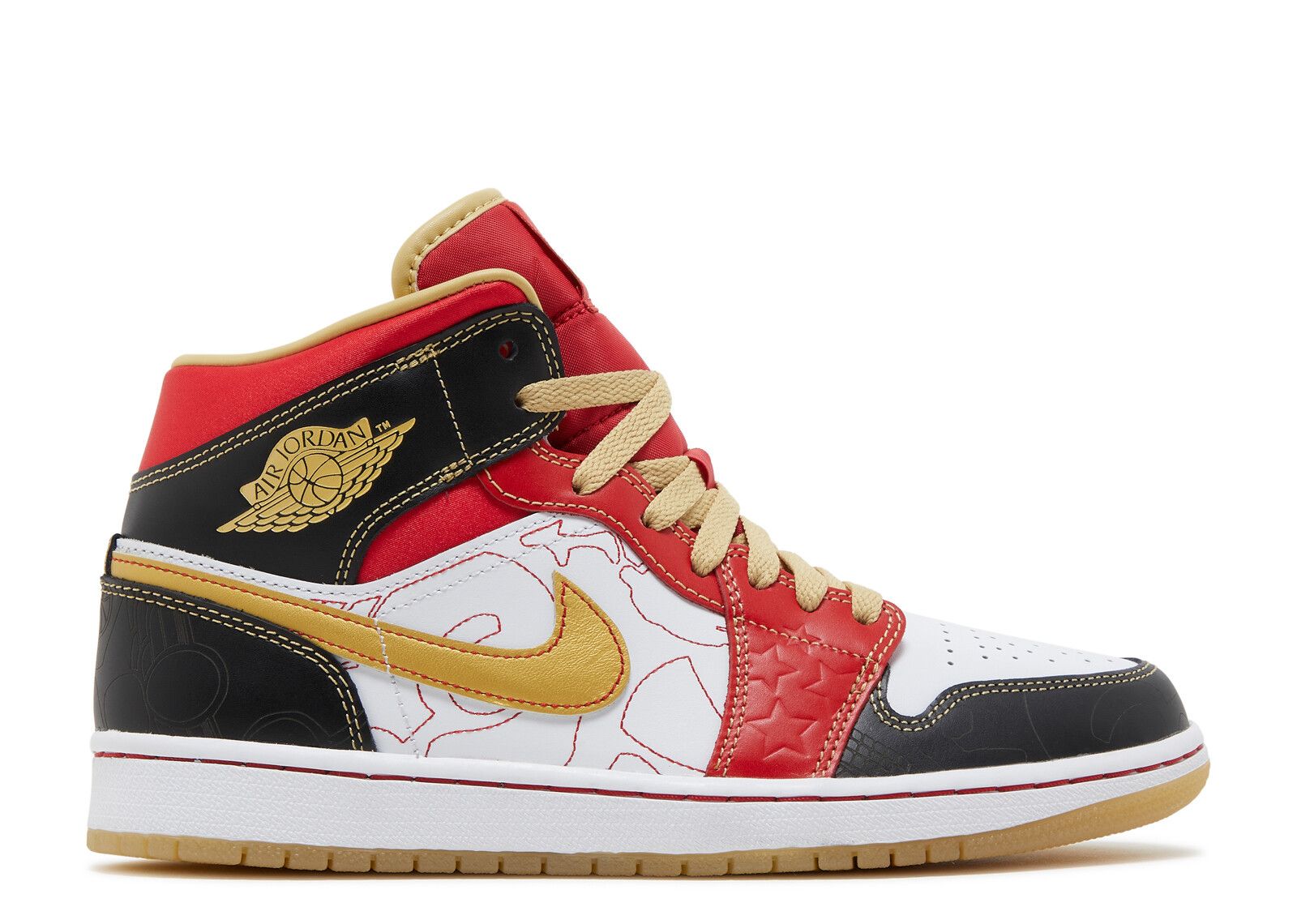 Air Jordan 1 Mid SE GC 'XQ 2022' - Air Jordan - DV0576 176 - white/gold ...