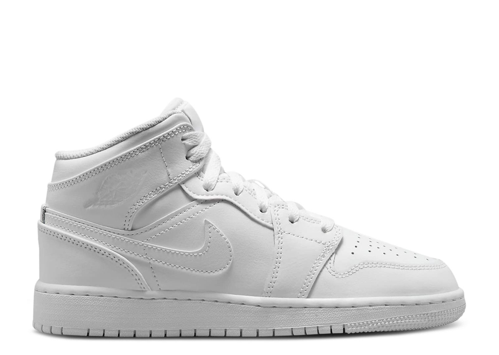 Air Jordan 1 Mid GS 'Triple White' 2023 - Air Jordan - 554725 136 ...