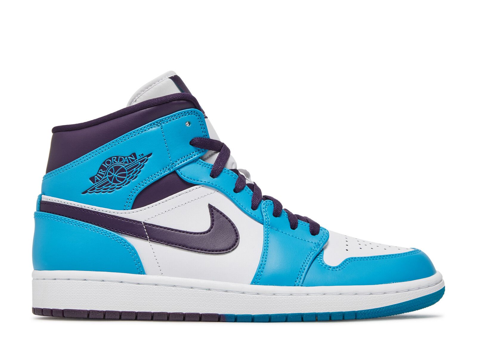 Air Jordan 1 Mid Hornets Air Jordan 554724 415 Sky Bluewhite