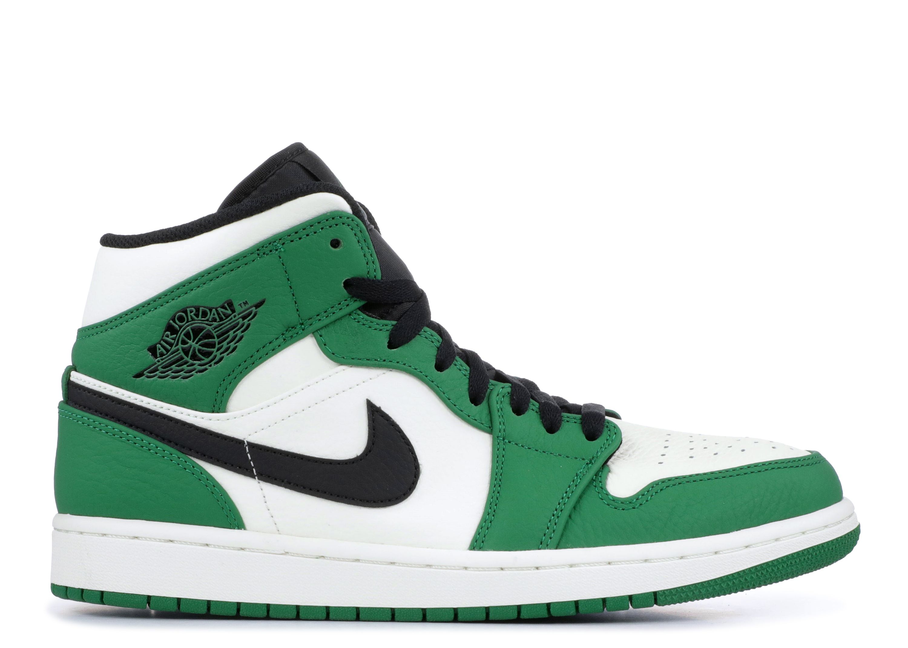 jordan 1 mid green and black