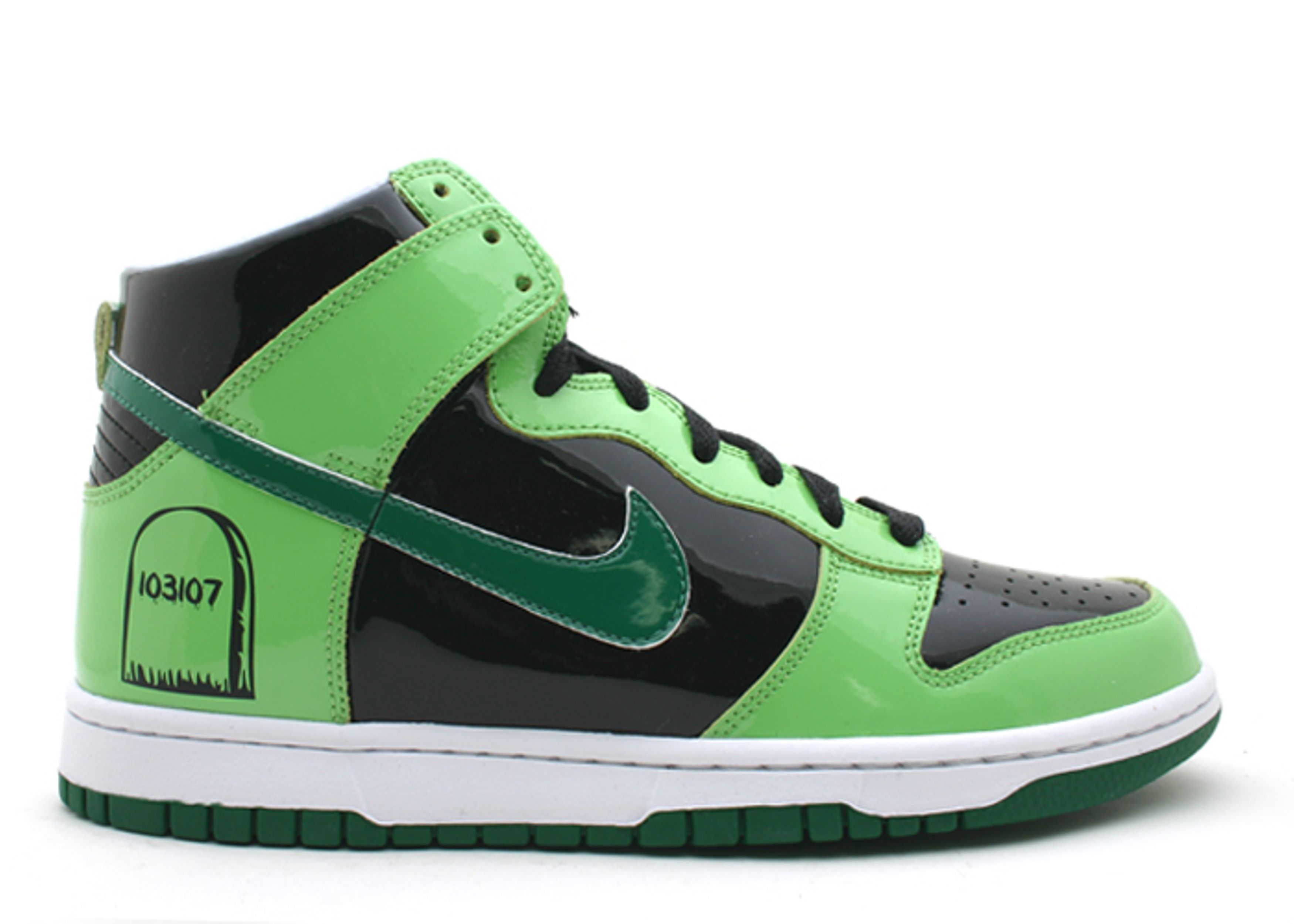 Dunk High GS 'Halloween' - Nike - 308319 032 - black/pine green-rdnt ...