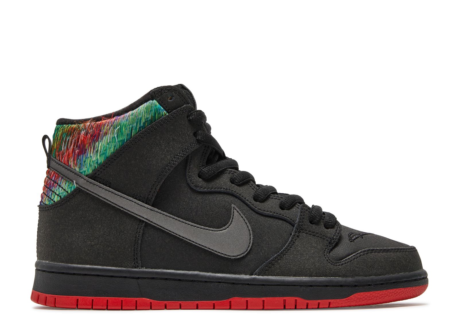 SPoT X SB Dunk High Pro 'Gasparilla' - Nike - 313171 028 - black/challenge red-metallic silver 