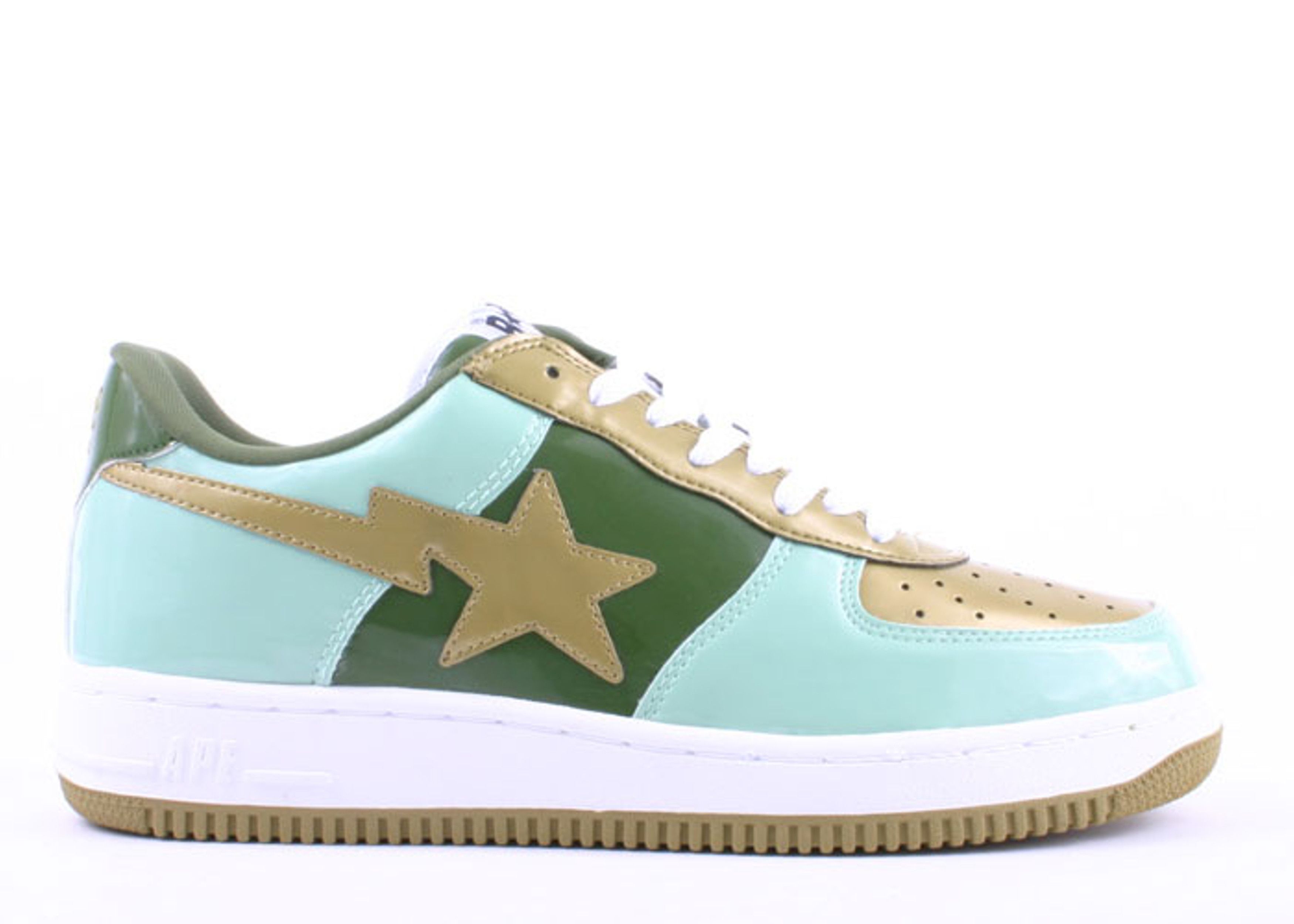 Bapesta FS 001 Low �Gold Green� BAPE 500 gold/green