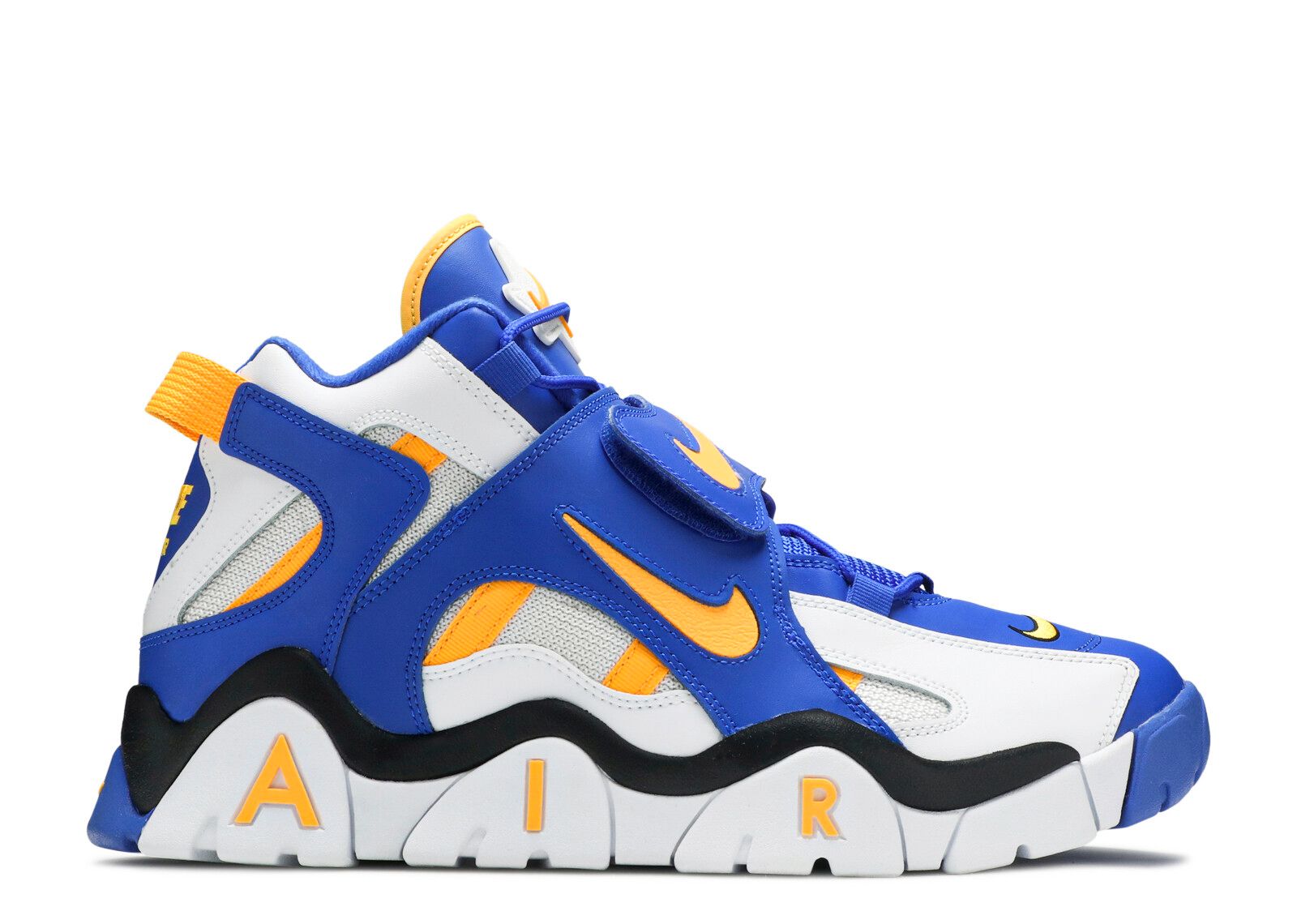nike air barrage mid white laser orange