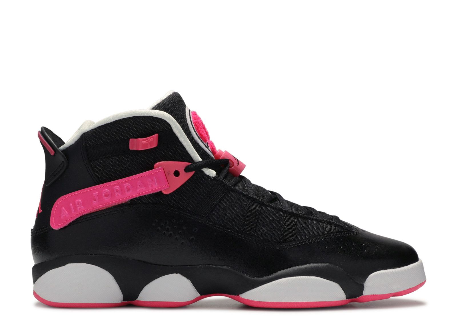 pink and black jordan 6 rings