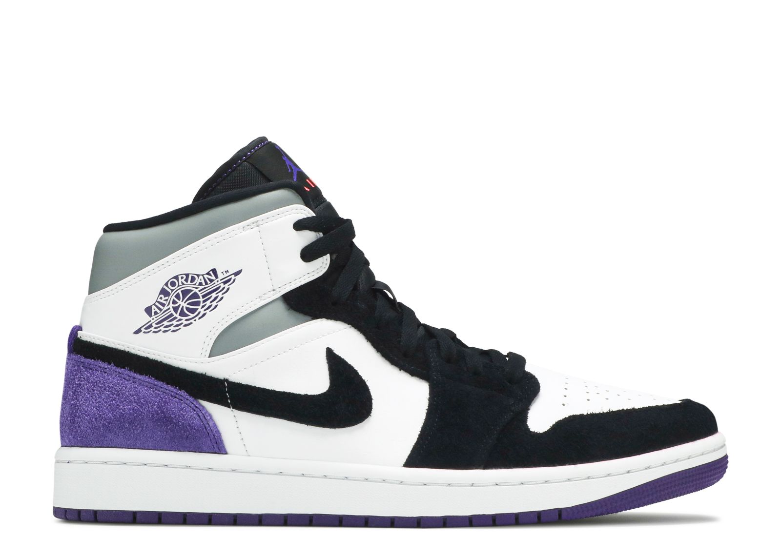 jordan 1 mid purple black