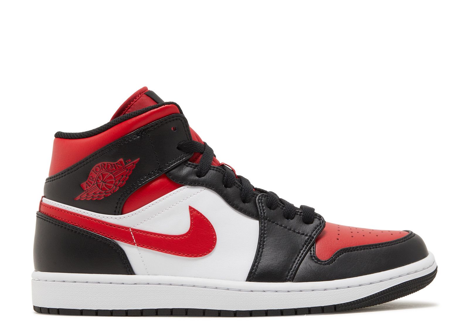 Air Jordan 1 Mid 'Bred Toe' - Air Jordan - 554724 079 - black/white ...