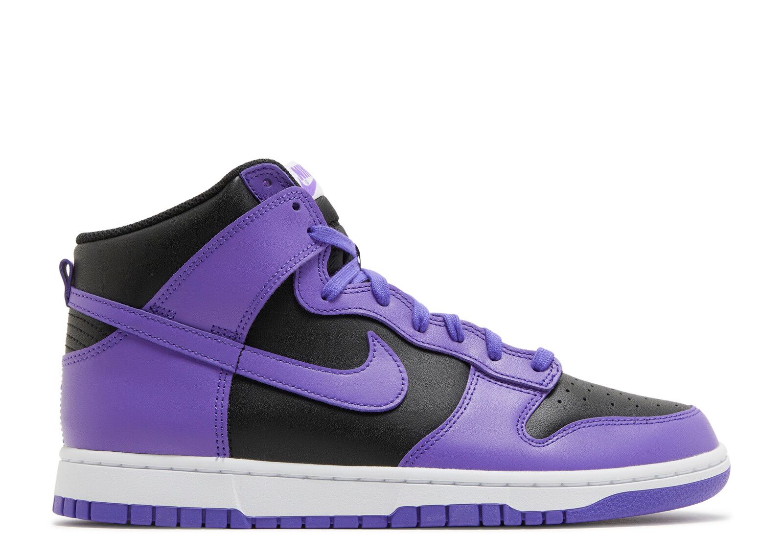 purple nike dunk high