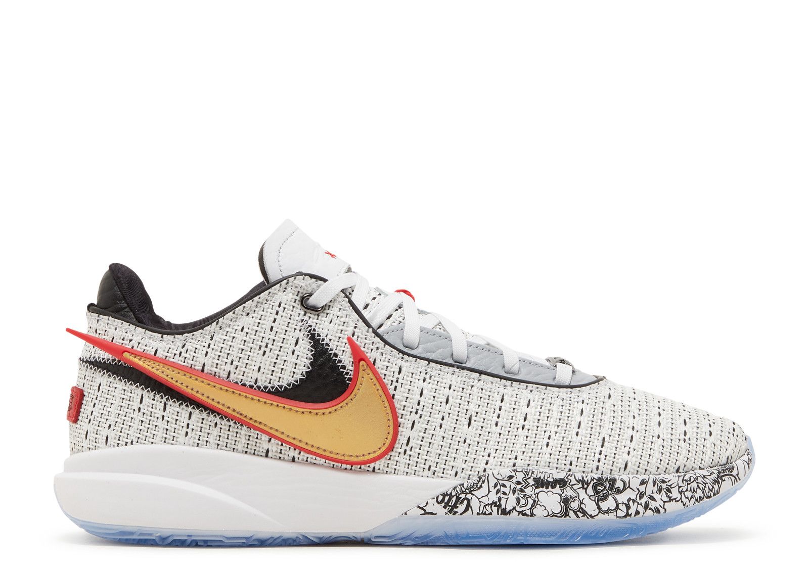 LeBron 20 'The Debut' - Nike - DJ5423 100 - white/metallic gold/black ...